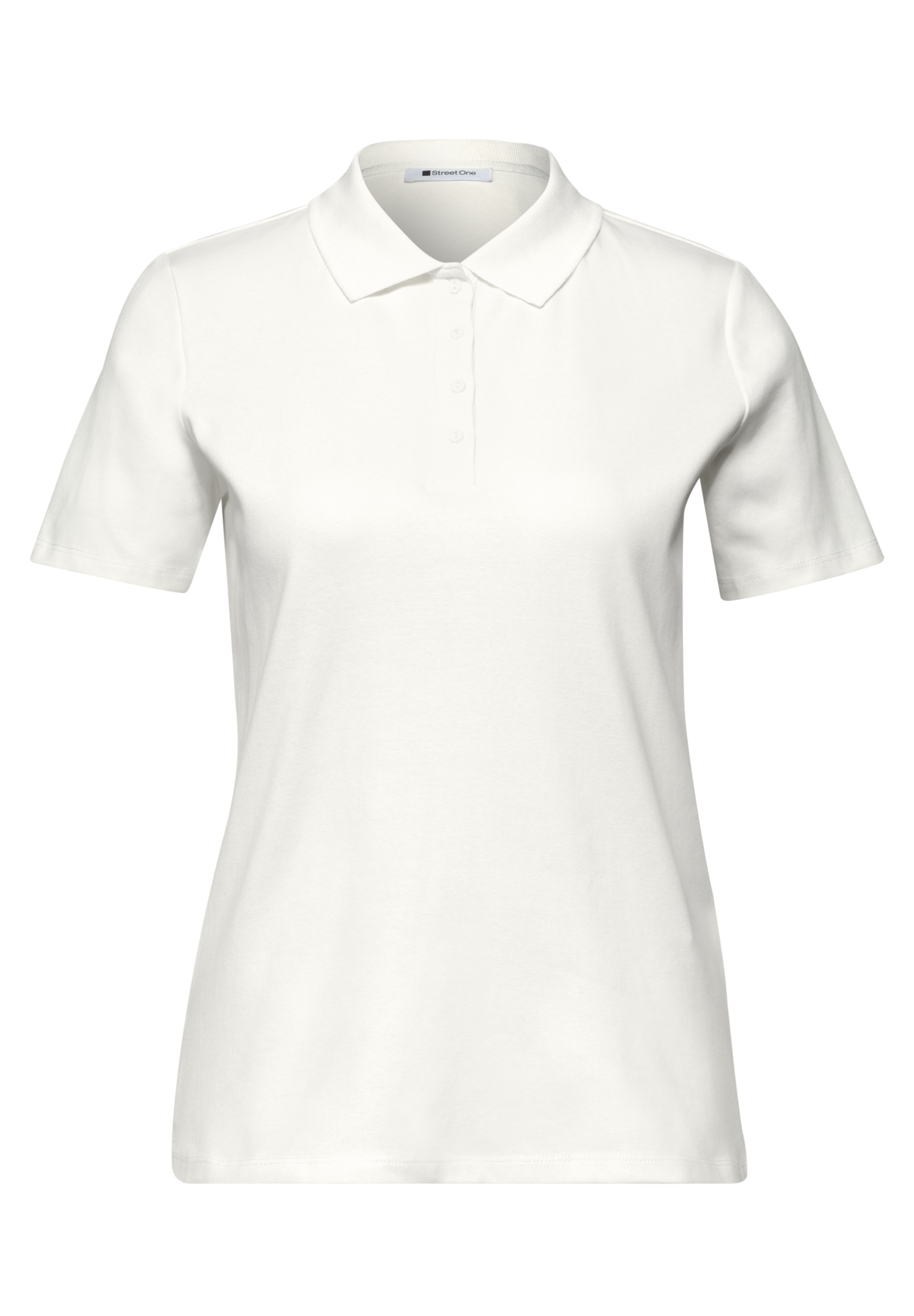 STREET ONE Poloshirt aus Baumwolle mit Stretchante