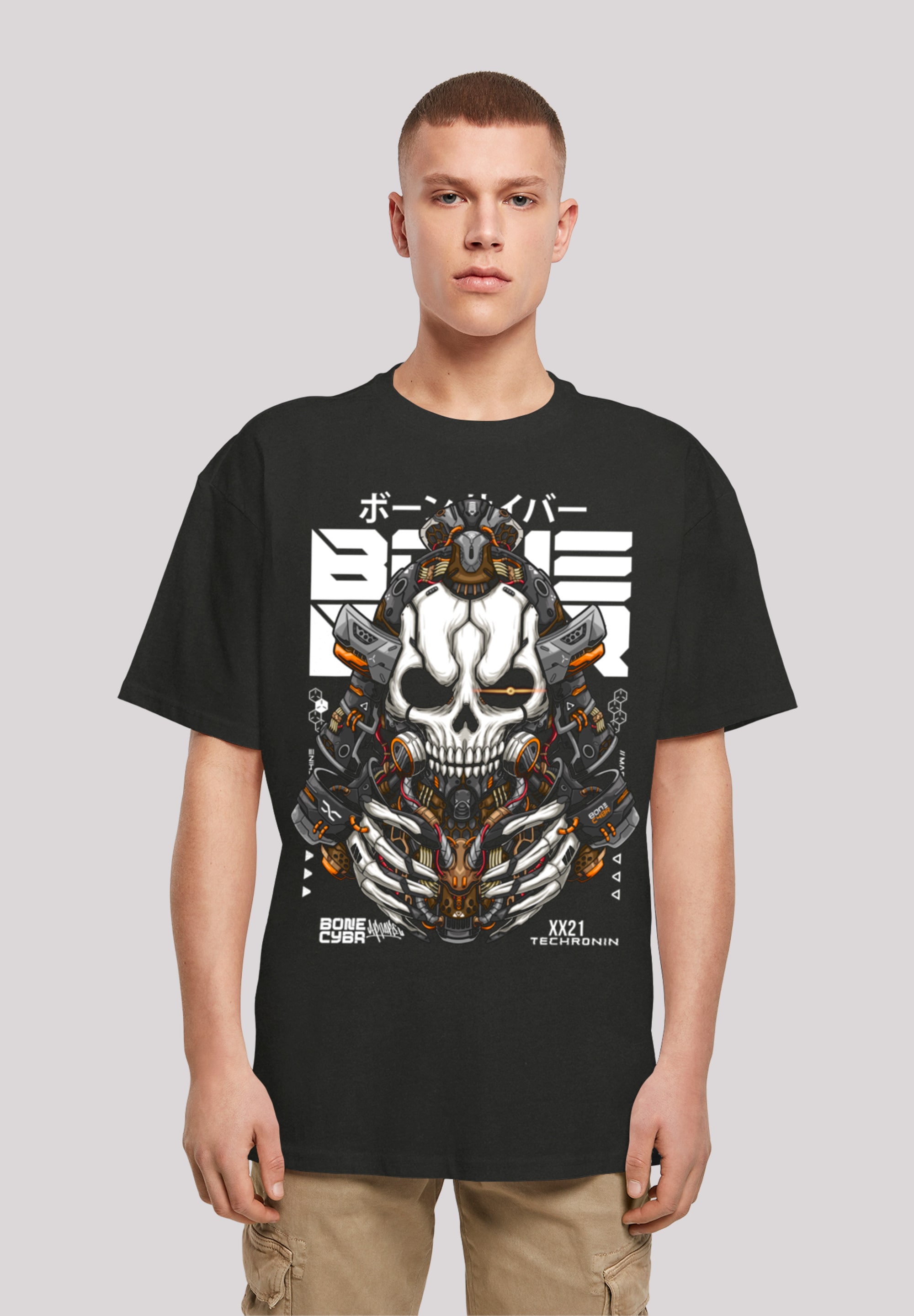 F4NT4STIC T-Shirt "Bone Cyber Techronin CYBERPUNK STYLES", Print günstig online kaufen