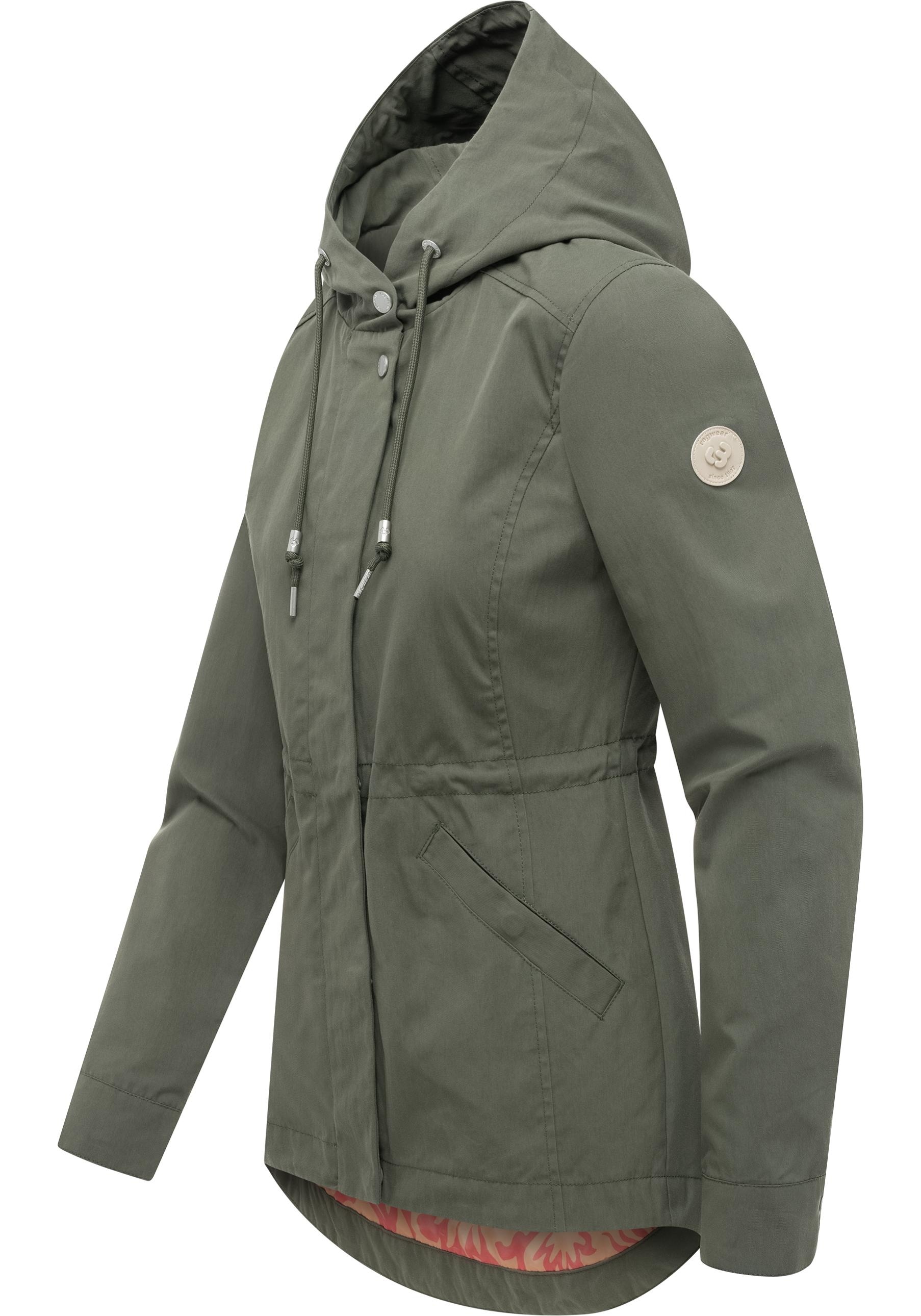 Ragwear Parka »Dankira« mit Kapuze Leichte Übergangsjacke mit verstellbarer Kapuze