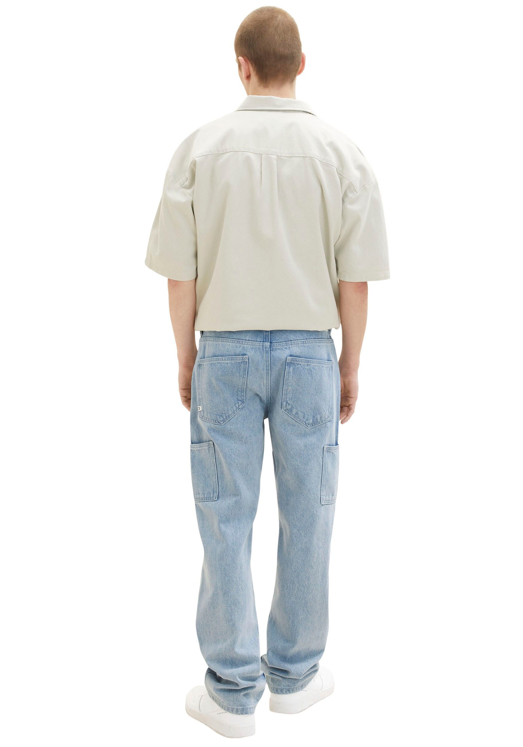 TOM TAILOR Denim Loose-fit-Jeans, mit großen aufgesetzten Taschen