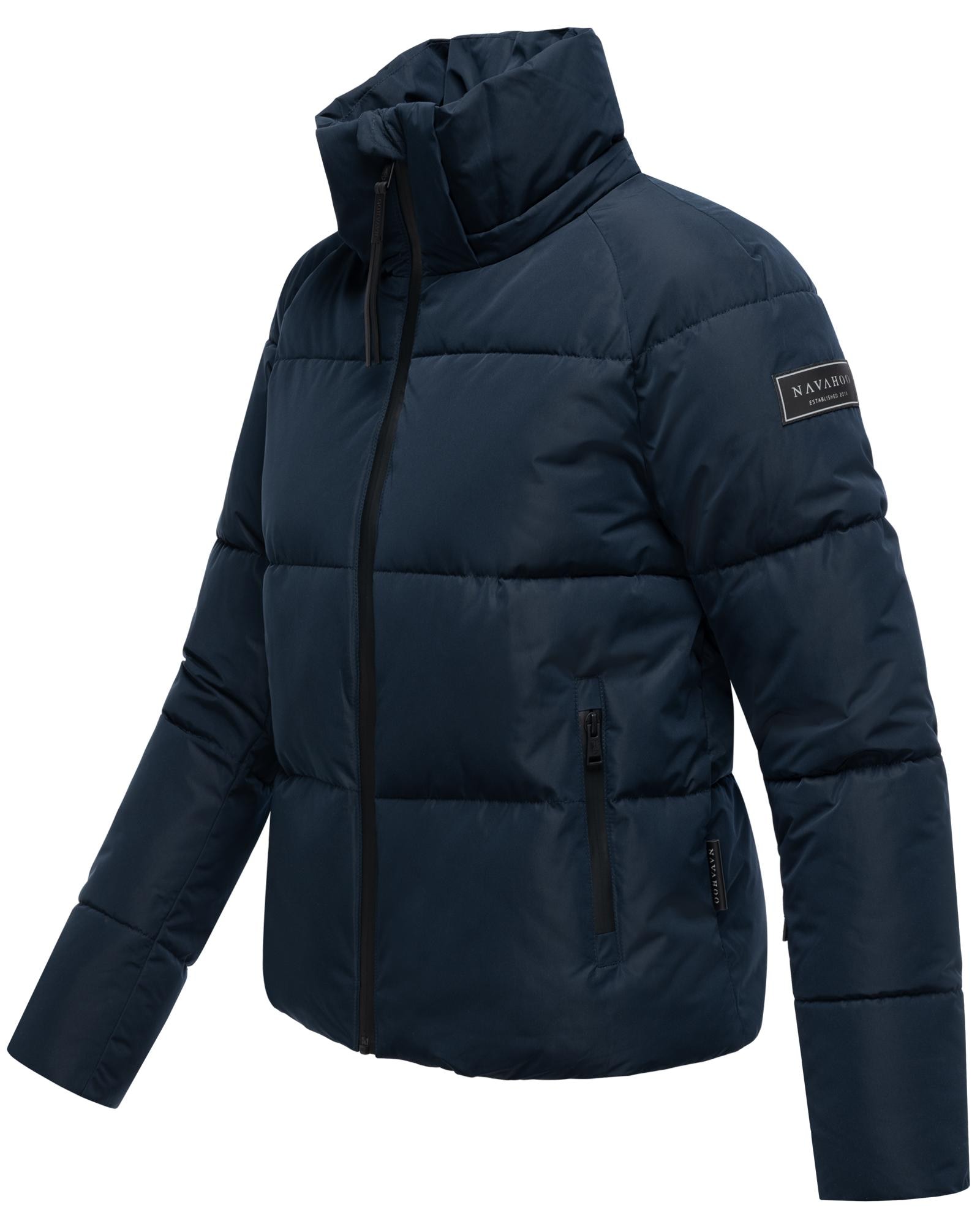 Navahoo Steppjacke »Frostherz XIV«, mit Kapuze, Kurze gesteppte Damen Winterjacke mit abnehmbarer Kapuze