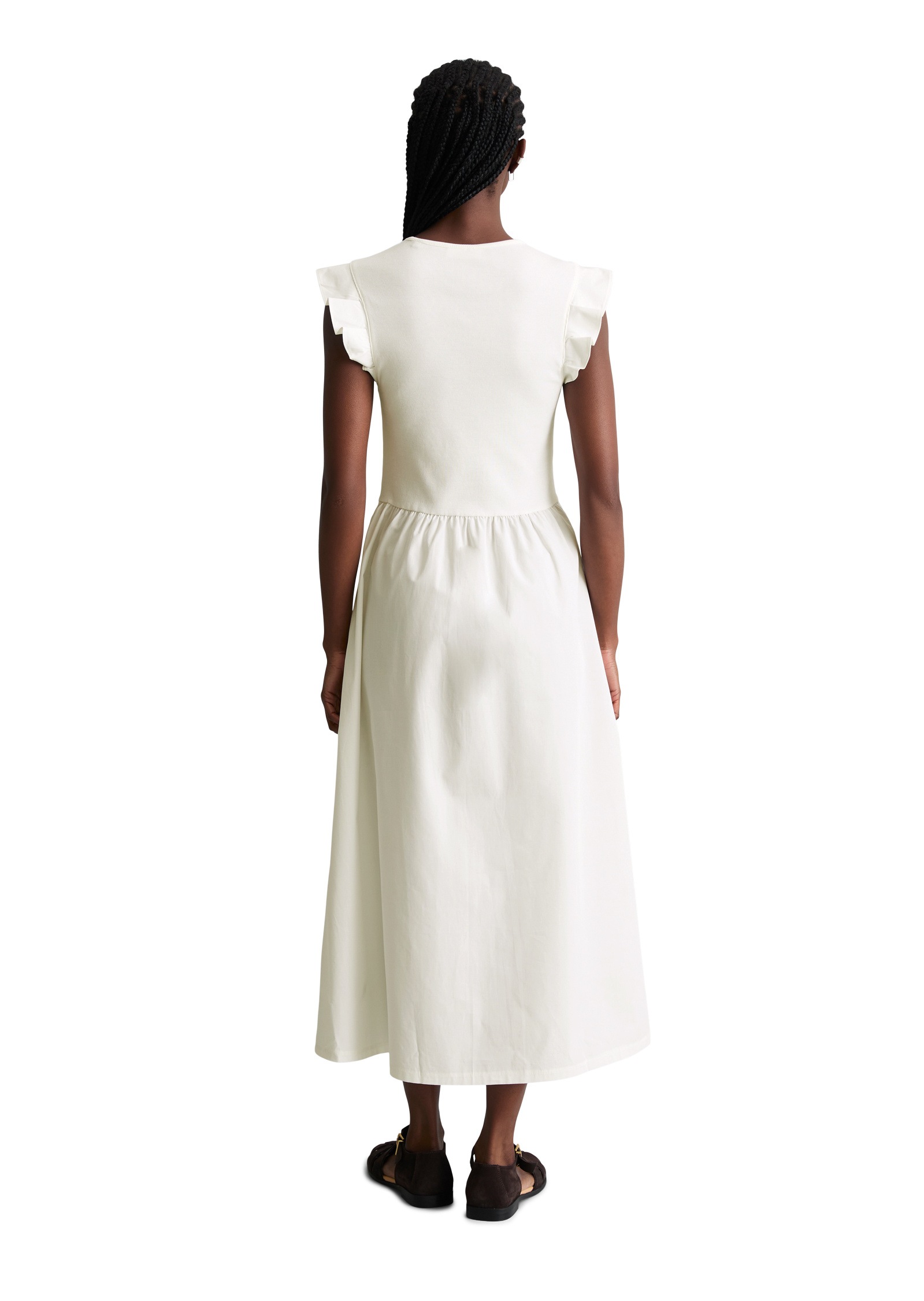 Marc O'Polo DENIM Jerseykleid »mit Baumwoll-Popelinerock«