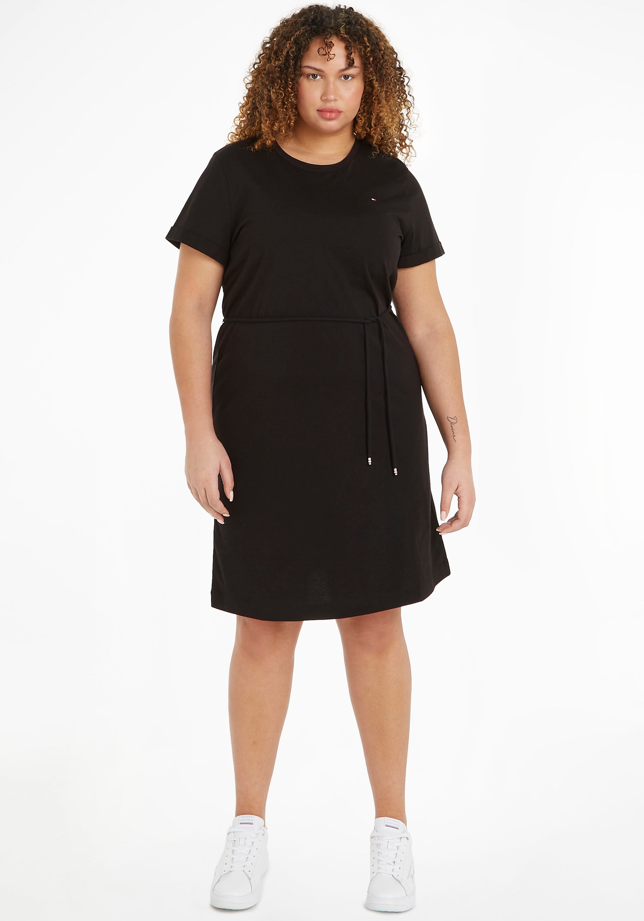 Tommy Hilfiger Curve Shirtkleid »CRV 1985 REG C-NK SHORT DRESS SS«, (Set, 2 tlg., mit... kaufen