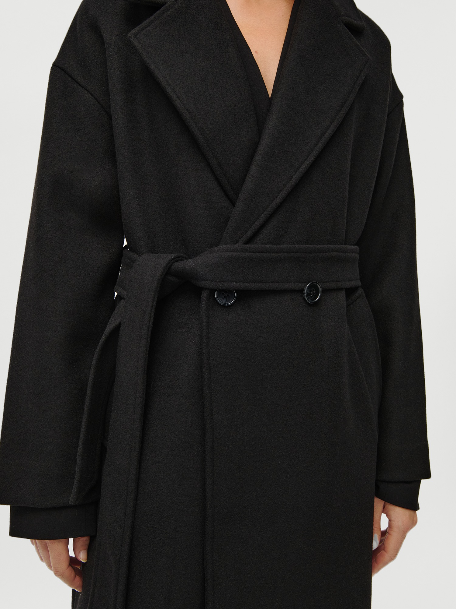 LeGer Langmantel "Betty, LeGer by Lena Gercke" Regular fit mit V-Ausschnitt günstig online kaufen