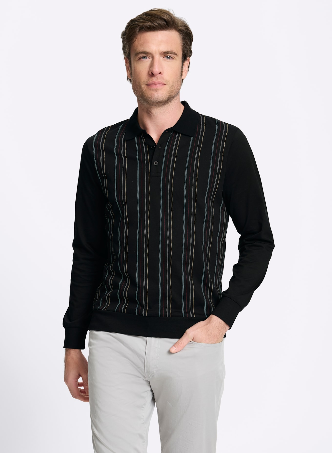 Marco Donati Poloshirt »Langarm-Shirt« 1