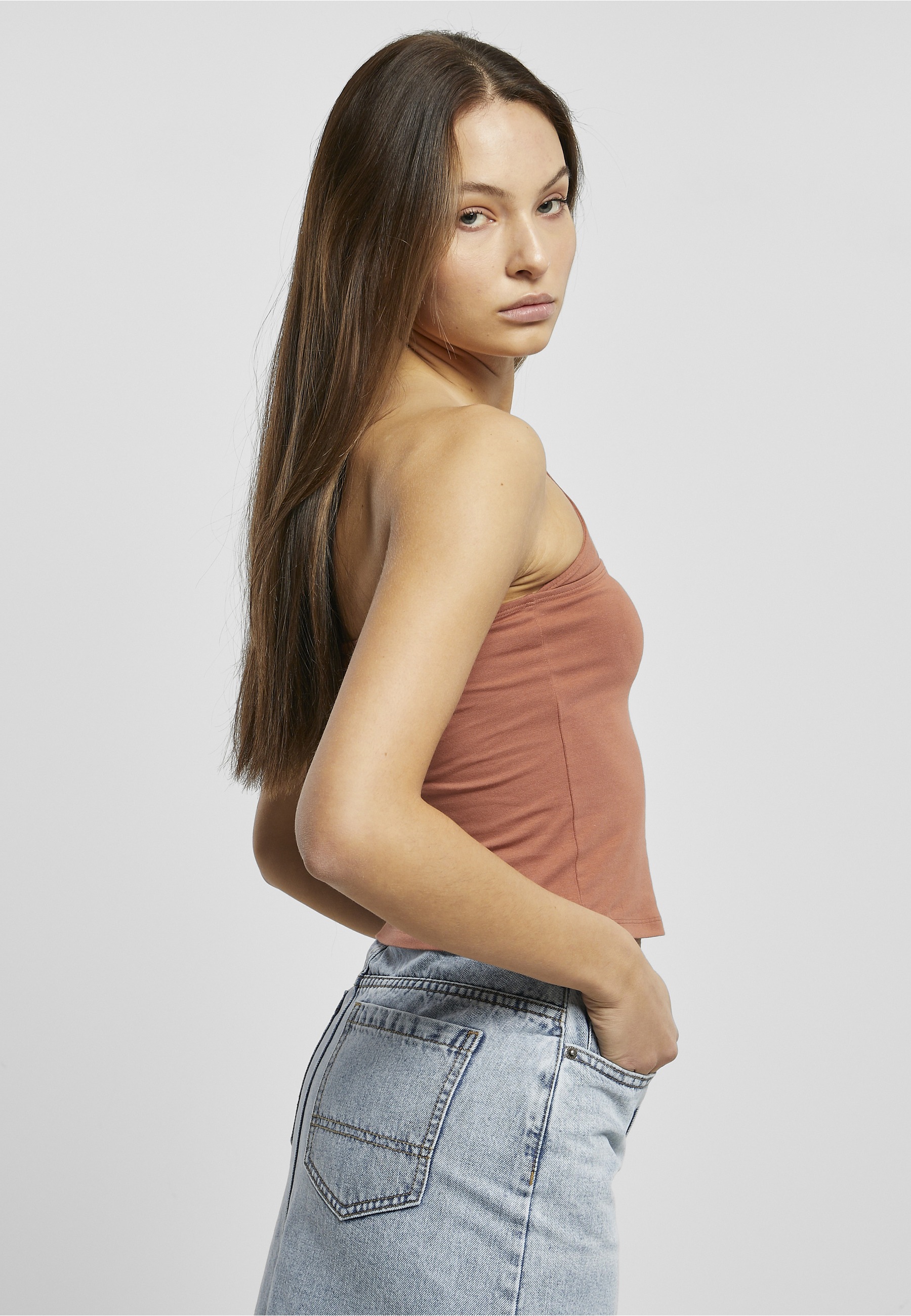 URBAN CLASSICS Muskelshirt »Urban Classics Damen Ladies One Strap Top« 1 Stk.