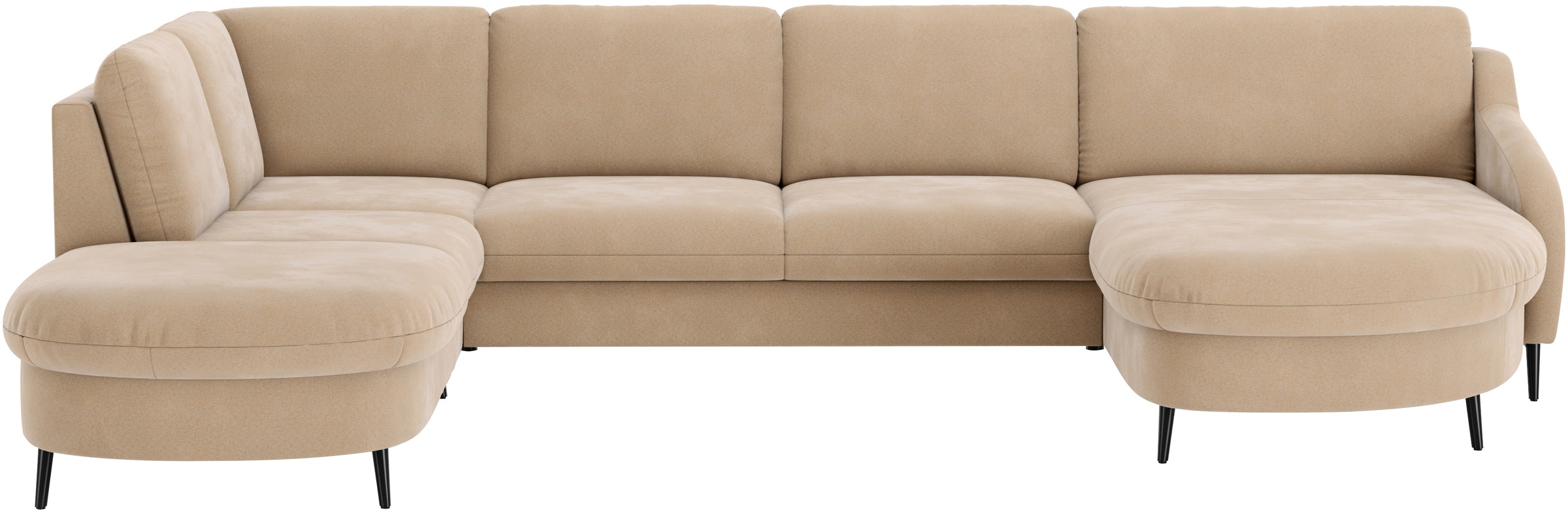 sit&more "Soul U-Form" wahlweise mit Bett und Bettkasten