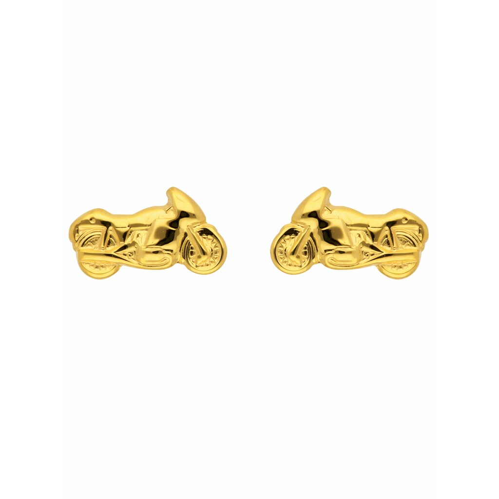 Adelia´s Paar Ohrhänger »333 Gold Ohrringe Ohrstecker Motorrad«, Goldschmuck für Damen