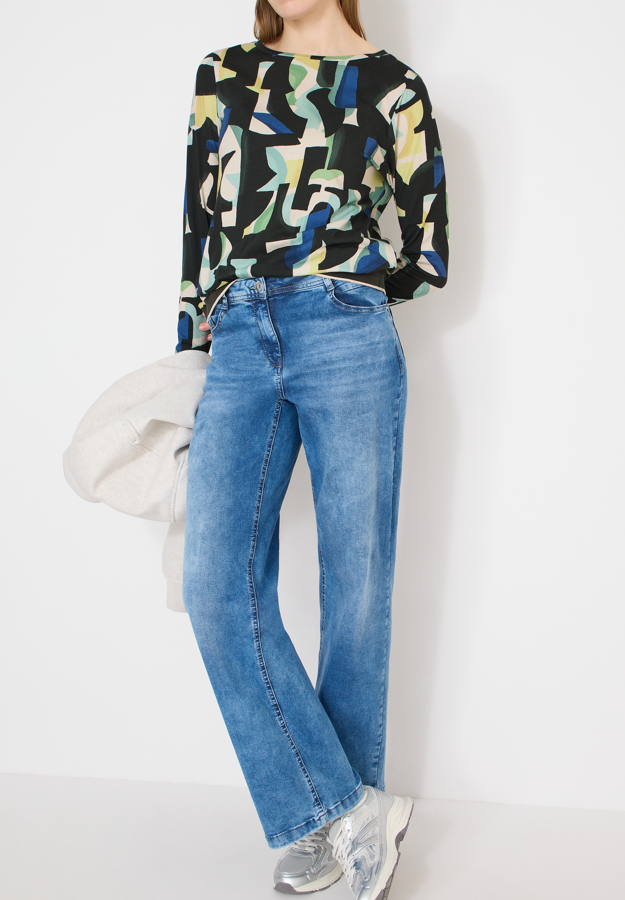 Cecil Langarmshirt mit grafischem Muster