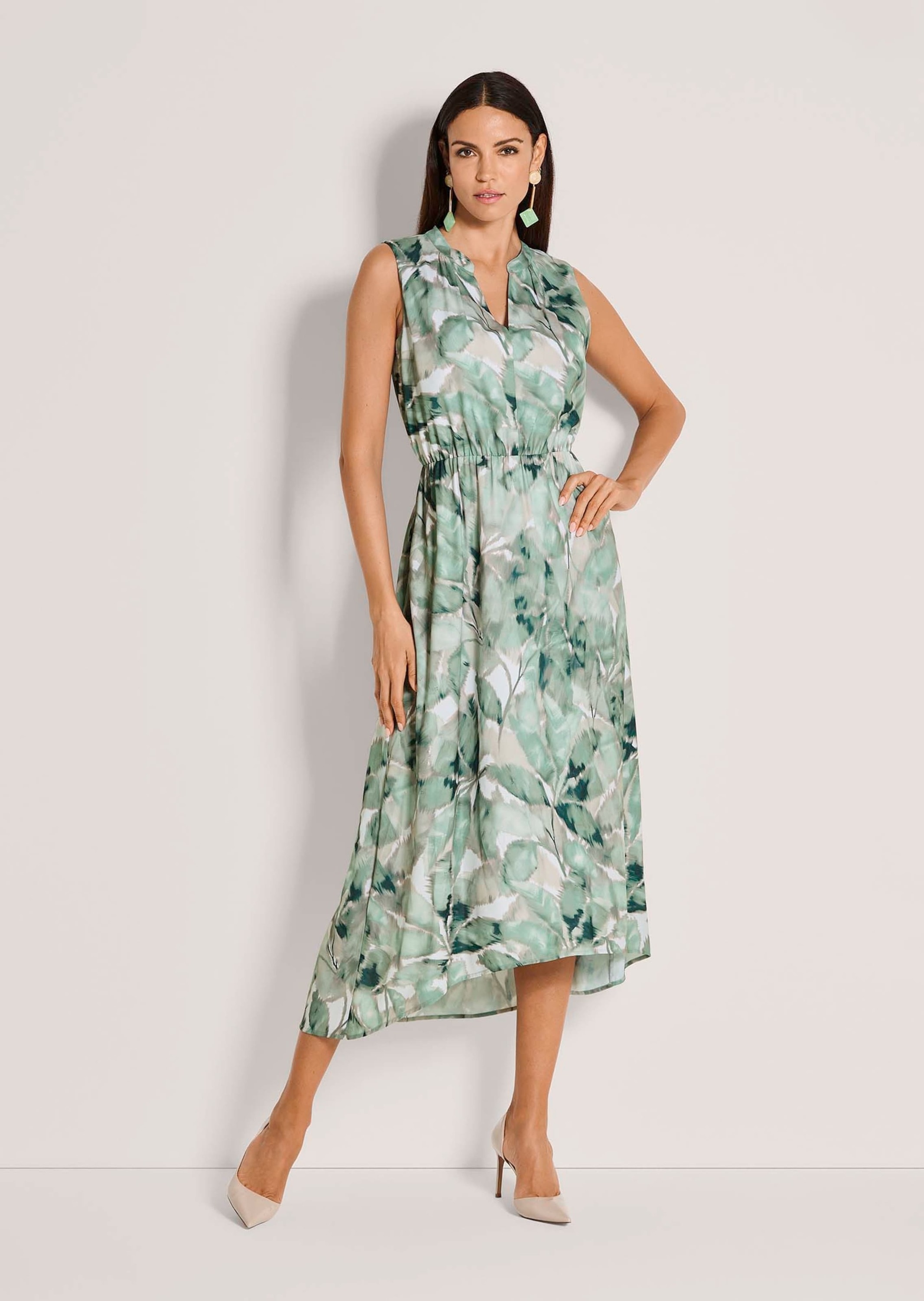 MADELEINE Midikleid "Druckkleid Midikleid mit floralem Muster" Taillenzug günstig online kaufen