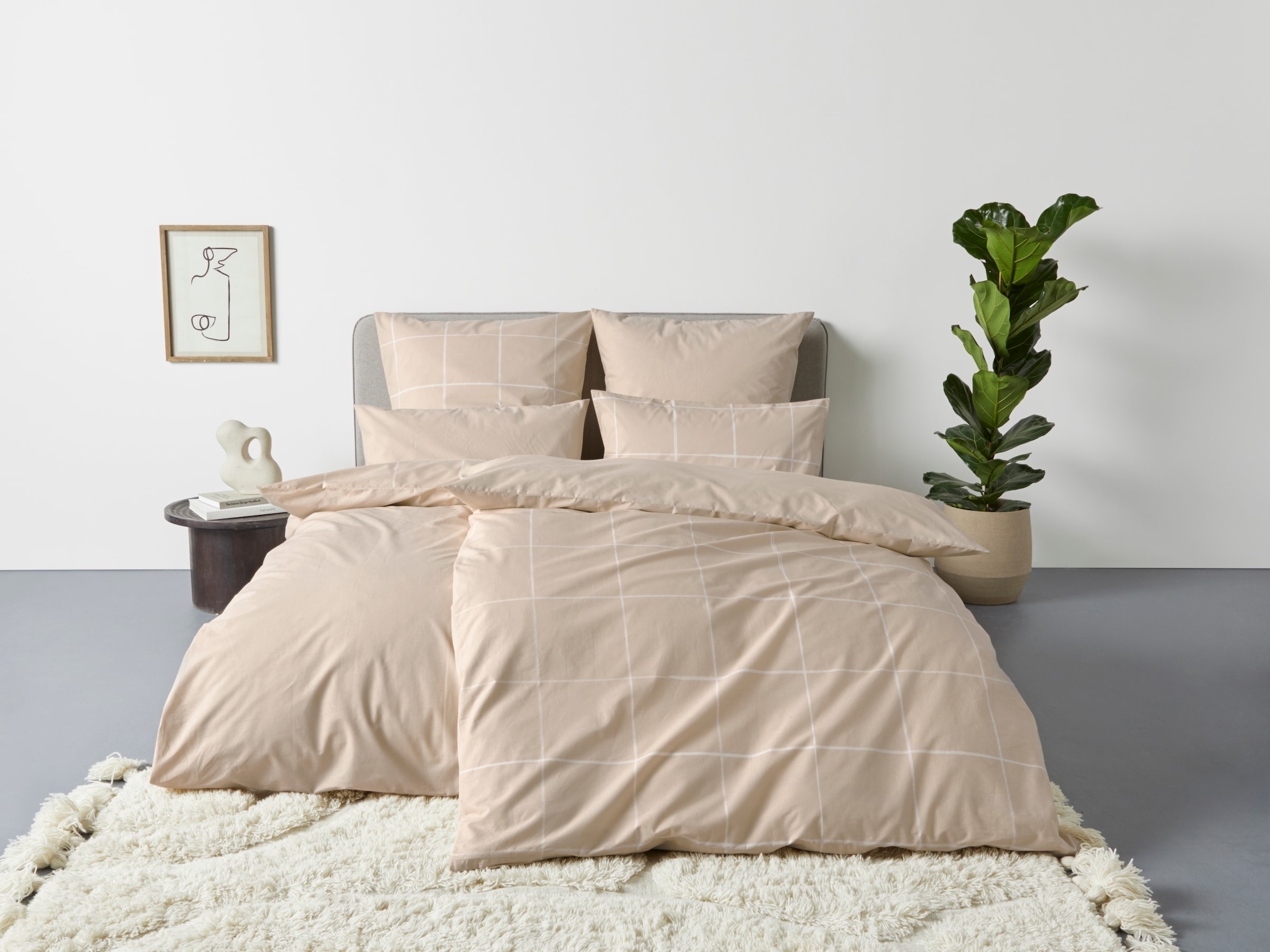 OTTO home Wendebettwäsche "Nature in Gr. 135x200 oder 155x220 cm" 2 Stk. tl günstig online kaufen