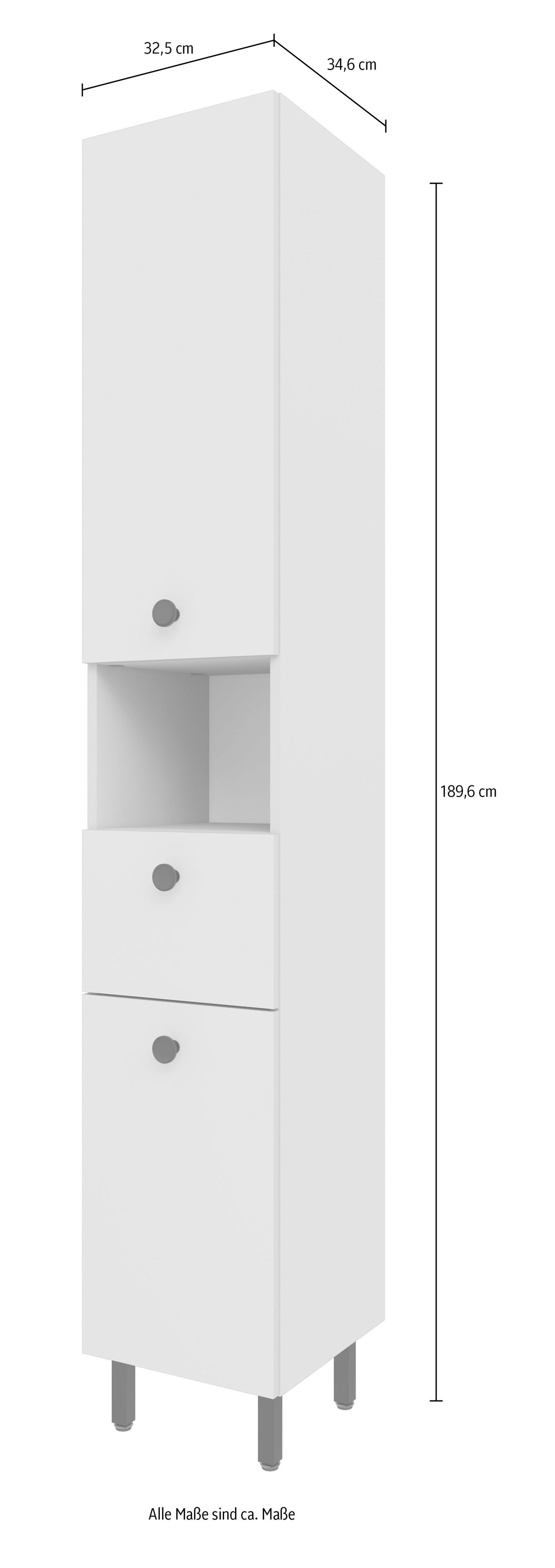 OPTIFIT Hochschrank »Riff« Breite 32,5 cm, schnelle Montage mit OPTIsnap