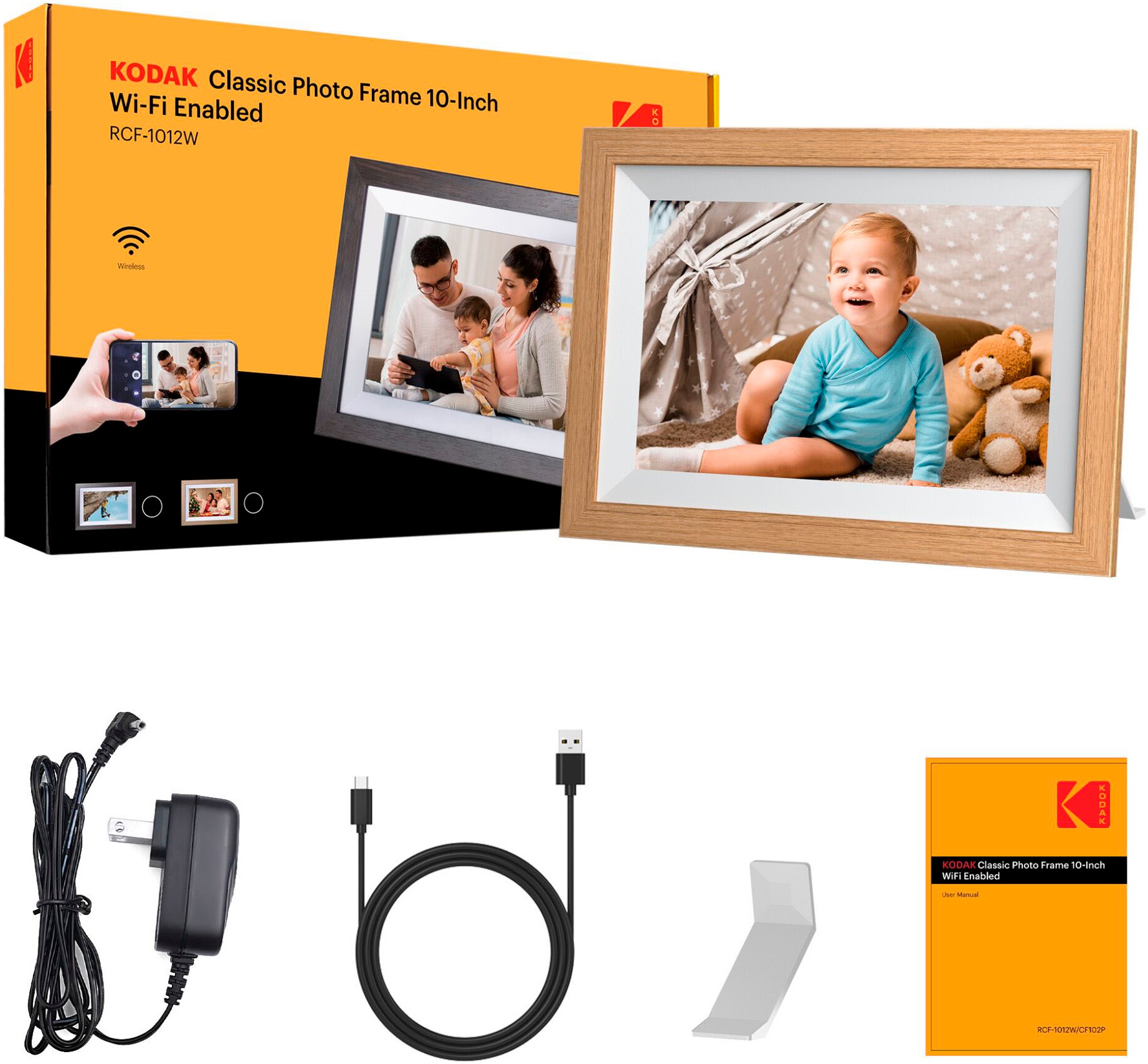 Kodak Digitaler Bilderrahmen »RCF-1012W WiFi«, 25 cm/10 Zoll, 1280 x 800 px Pixel, 32 GB