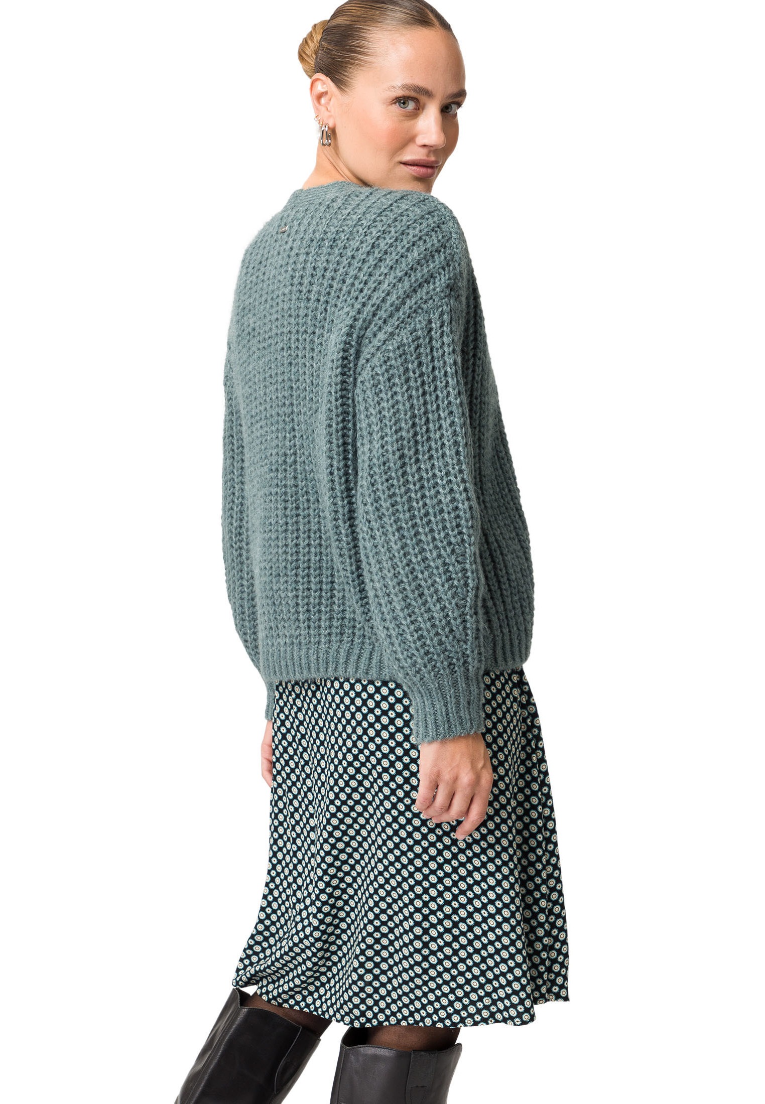 Zero Strickjacke »zero Grobstrickjacke offener Style«, Plain/ohne Details