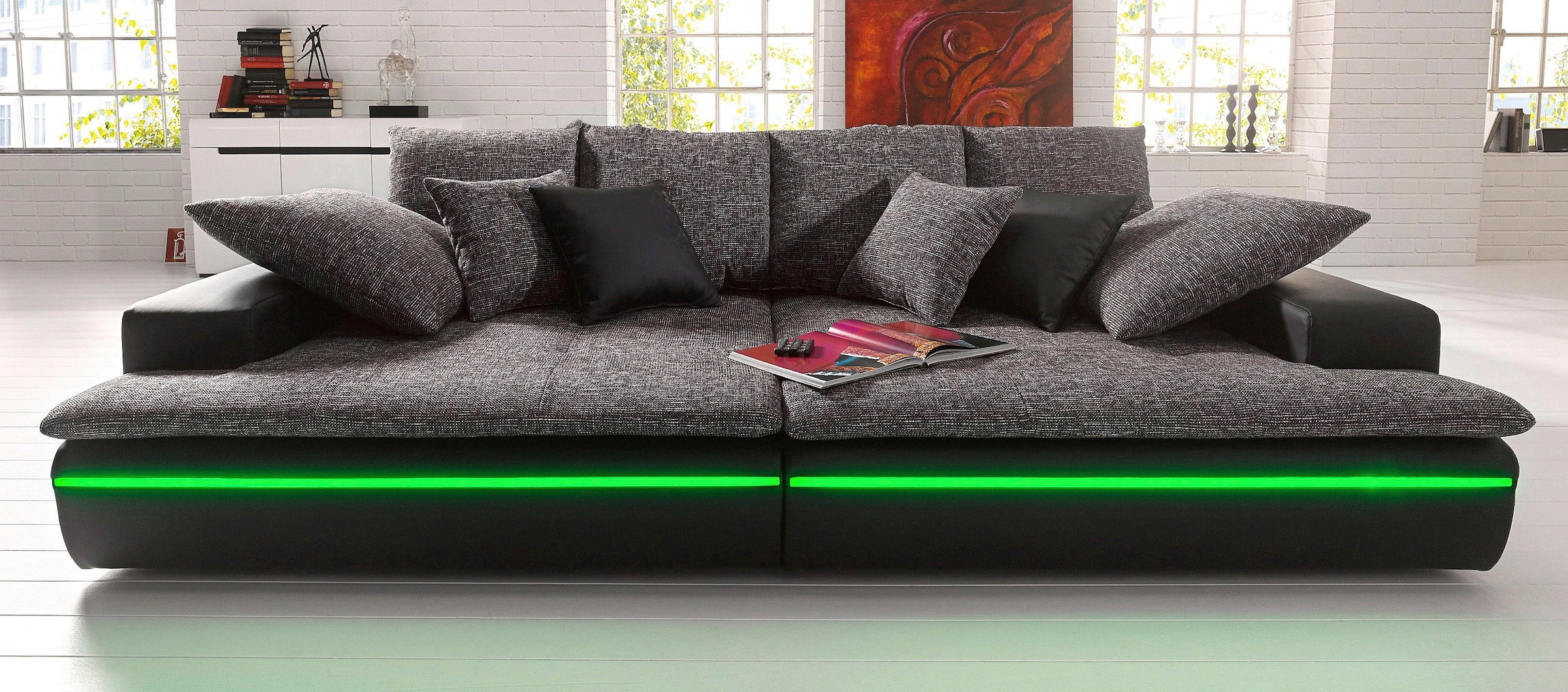 Mr. Couch Big-Sofa Haiti, wahlweise mit RGB-Beleuchtung