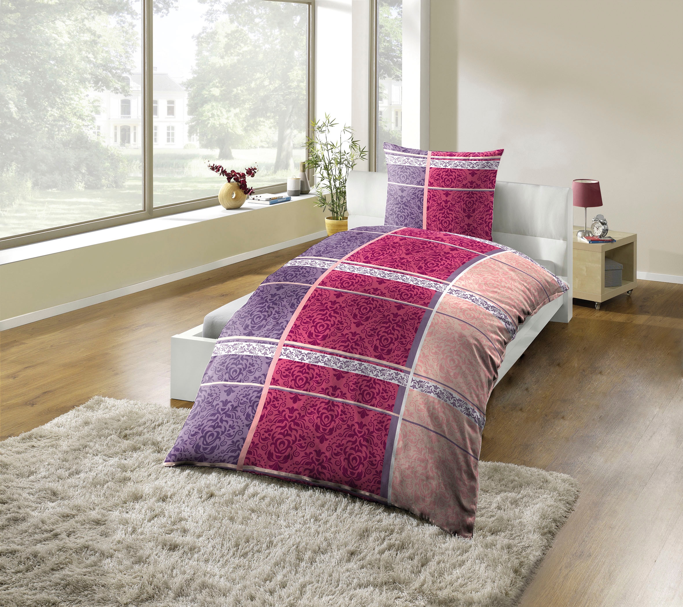 KiNZLER Bettwäsche "Mikrofaser Fleece" 2 Stk. tlg. besonders weich günstig online kaufen