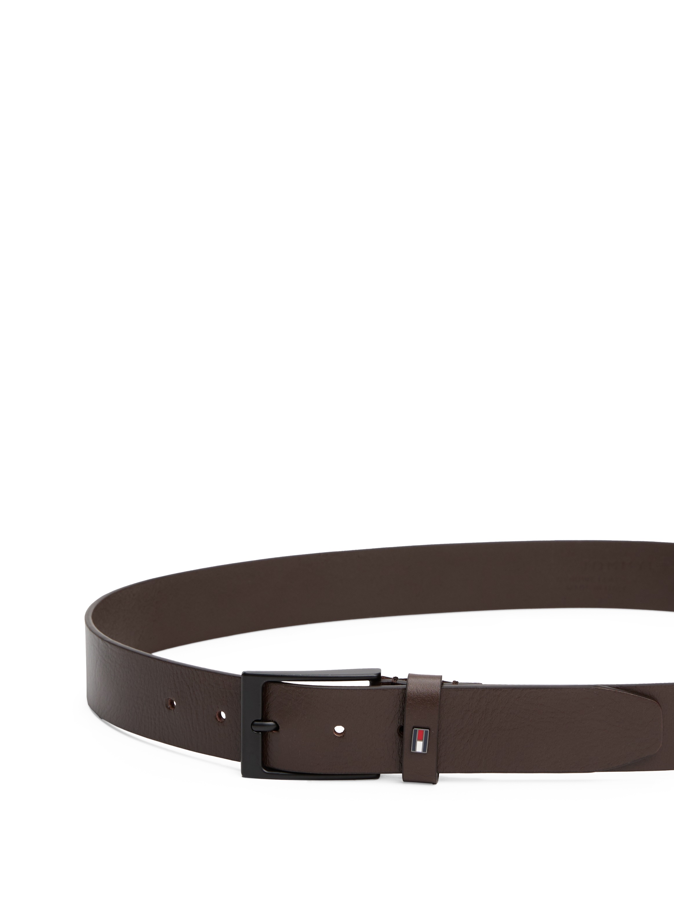 Tommy Hilfiger Ledergürtel "LAYTON 3.5", Metallpatch, Einfachdornschließe günstig online kaufen