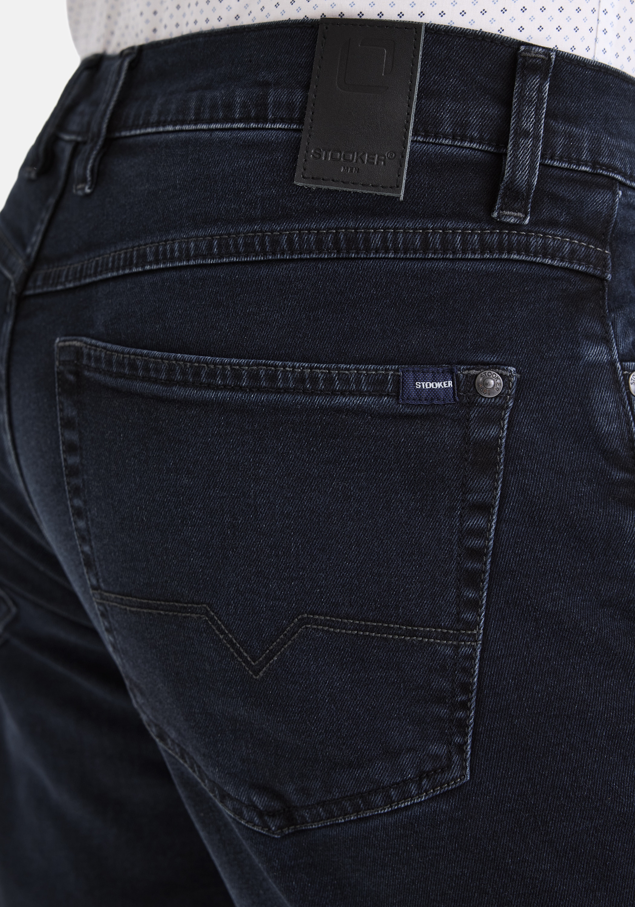 Stooker Men 5-Pocket-Hose »Frisco Denim Straight Fit Men«, Straight Fit Casual Clean Wash Twill Coloured Comfort Flex! für Herren