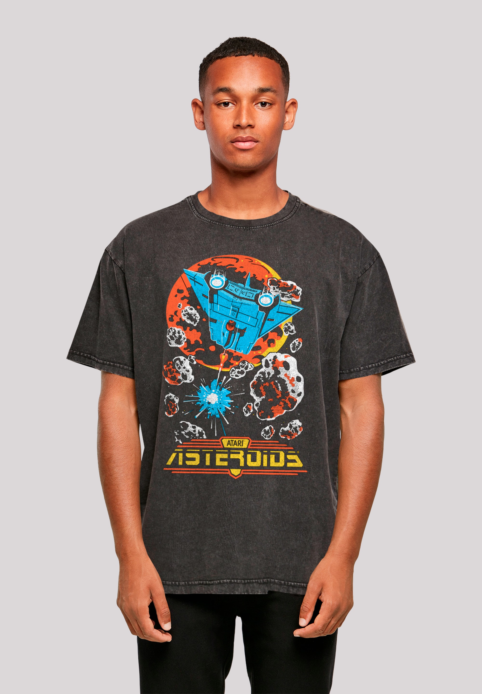 F4NT4STIC T-Shirt »Asteroids Vintage Atari Retro Gaming«, Premium Qualität