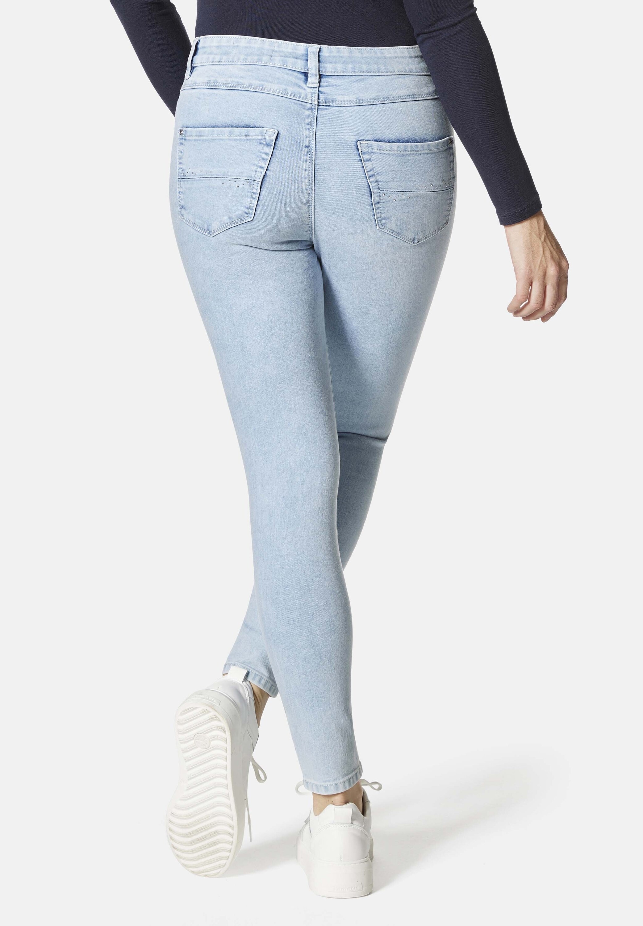 STOOKER WOMEN 5-Pocket-Jeans »Rio Fexxi Move Strass Skinny Fit«, Skinny Fit Casual Clean Wash Denim Jeans Magic Shape Effekt für Damen