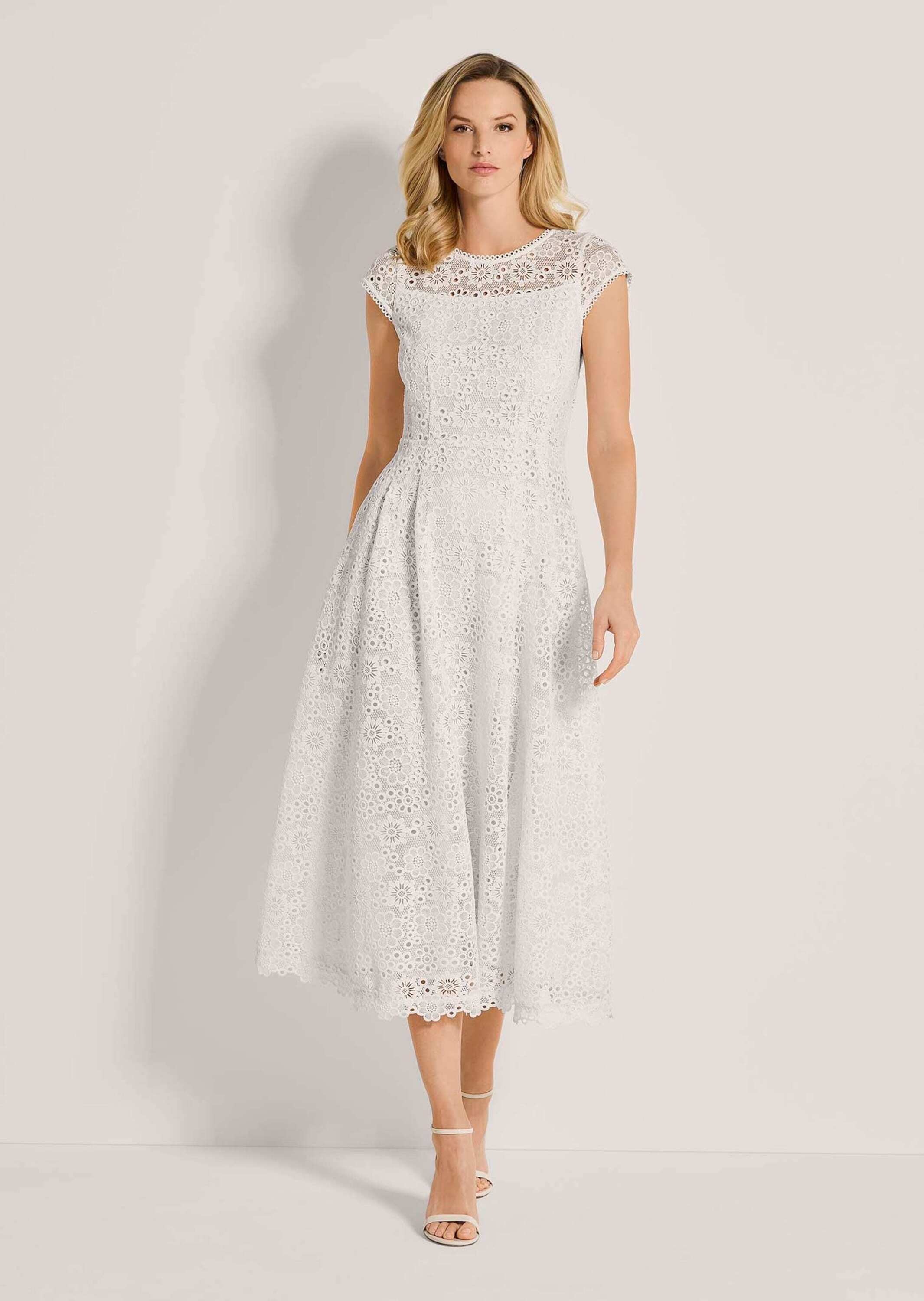 Thumbnail - MADELEINE Midikleid "Kleid Ärmelloses Spitzenkleid mit Bindeband und weitem Rock"