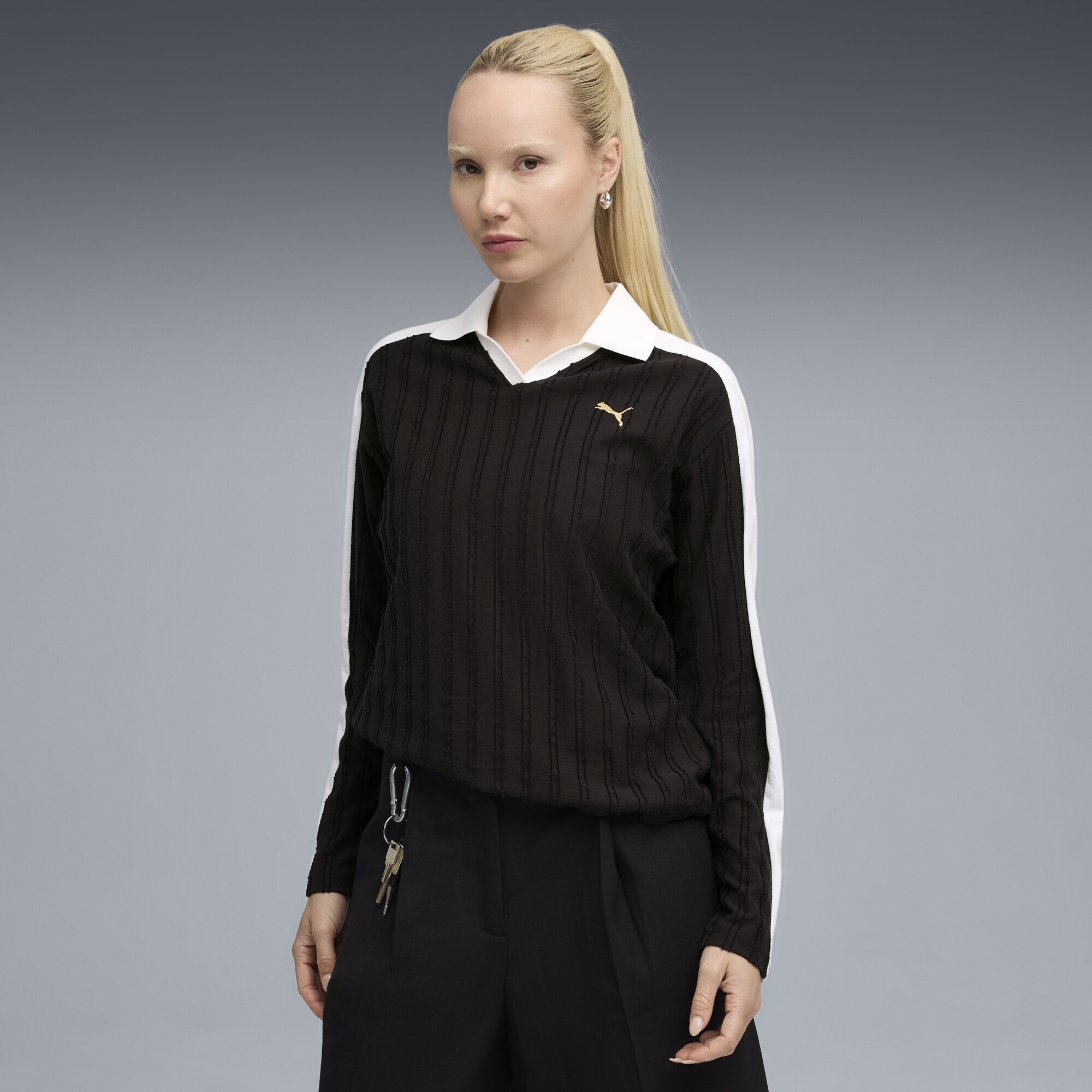 PUMA Poloshirt »T7 Relaxed Langarm-Polo Damen«