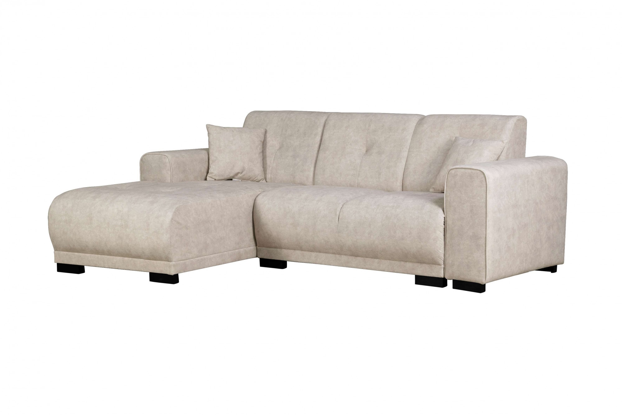 Home affaire Ecksofa »Langeland L-Form«, incl. 2 Zierkissen, Recamiere wahlweise links oder rechts