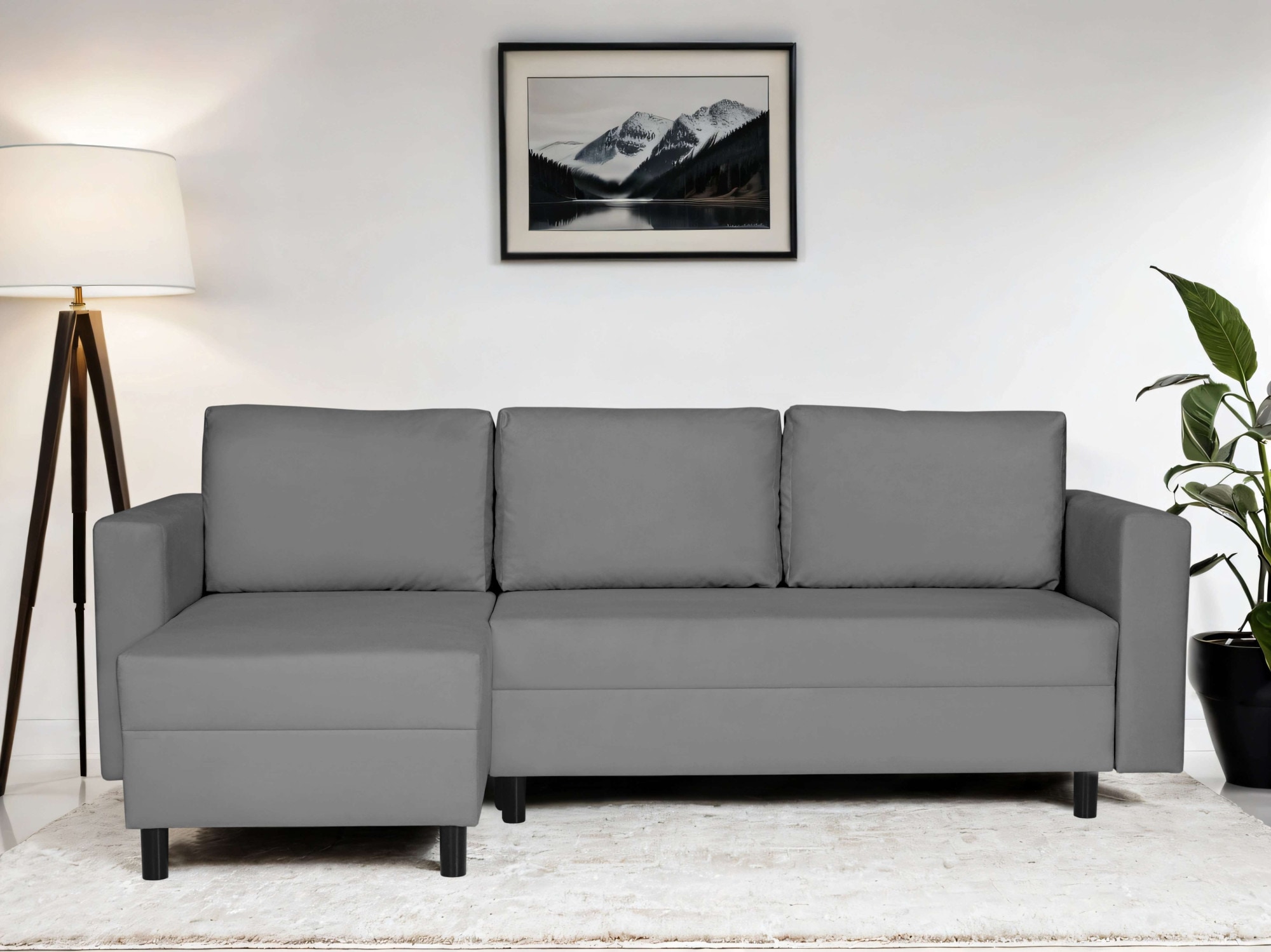 INOSIGN Ecksofa "GLENOE Schlafsofa mit Bettkasten, Recamiere beidseitig mon günstig online kaufen