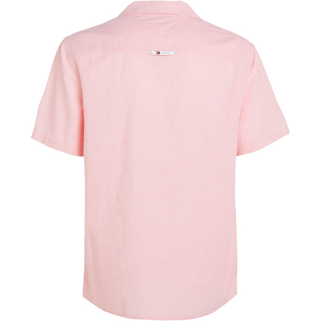 Tommy Jeans Plus Kurzarmhemd »TJM LINEN BLEND CAMP SHIRT EXT«, Große Größen