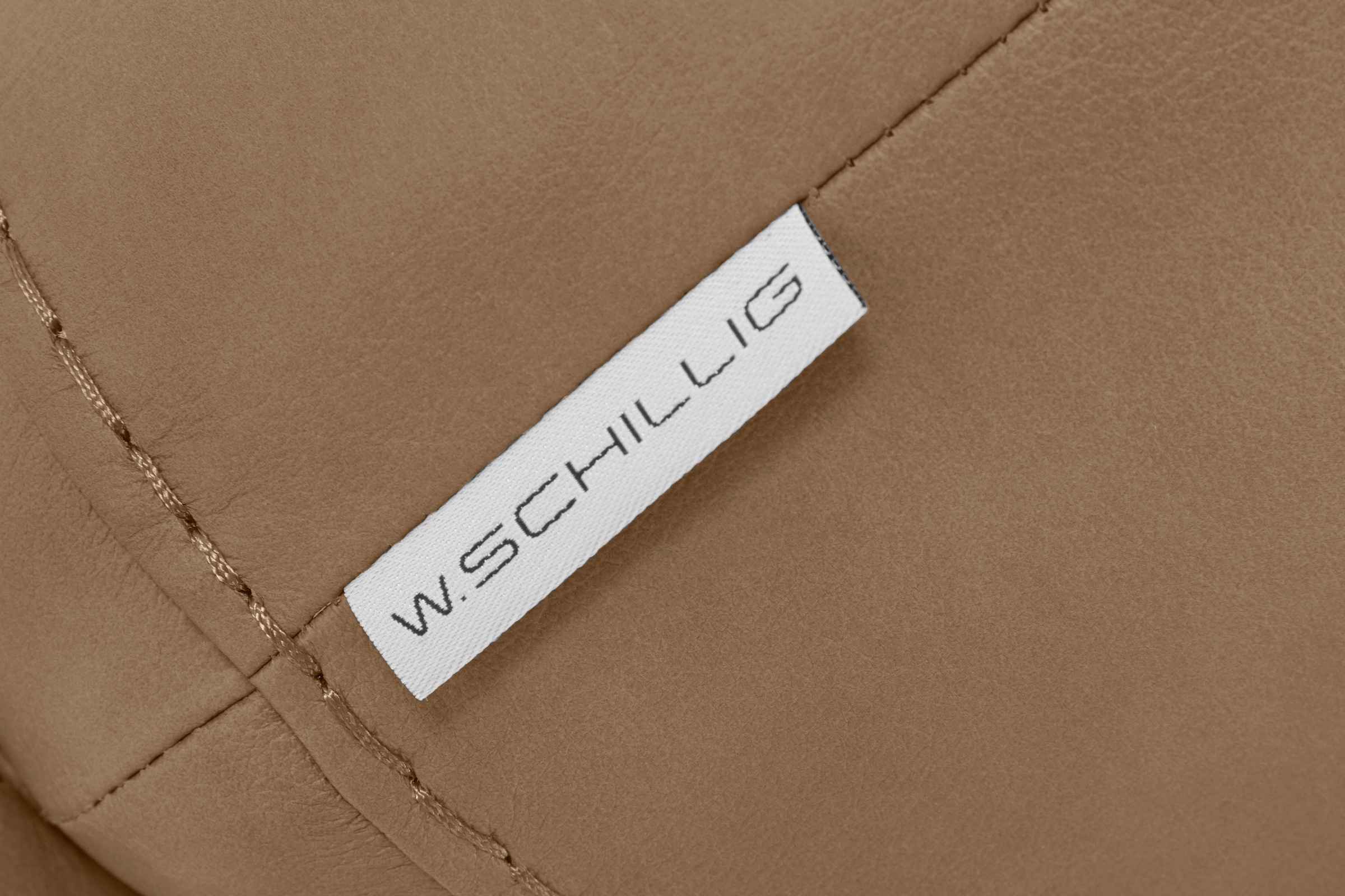 W.SCHILLIG Hocker »montanaa«, mit Metallfüßen in Bronze pulverbeschichtet, Breite 71 cm