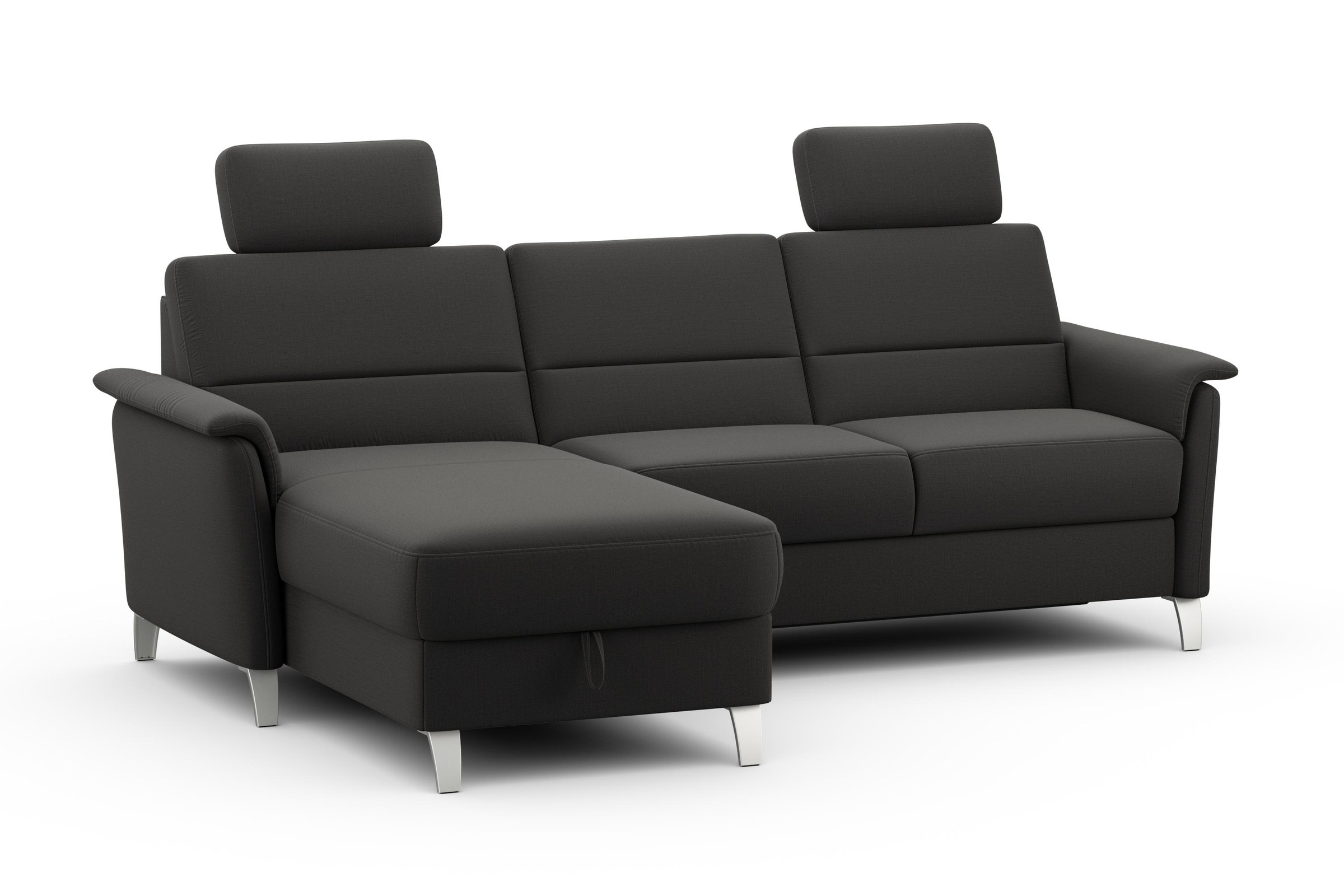 sit&more Ecksofa »Palmera L-Form«, wahlweise mit Bettfunktion und Bettkasten