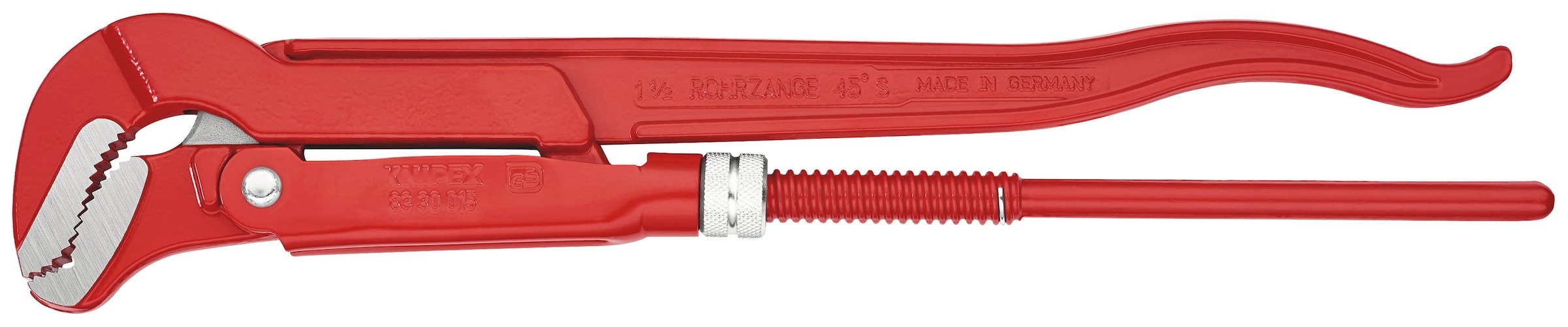 Knipex Rohrzange "83 30 015 S-Maul", (1 tlg.), rot pulverbeschichtet 420 mm