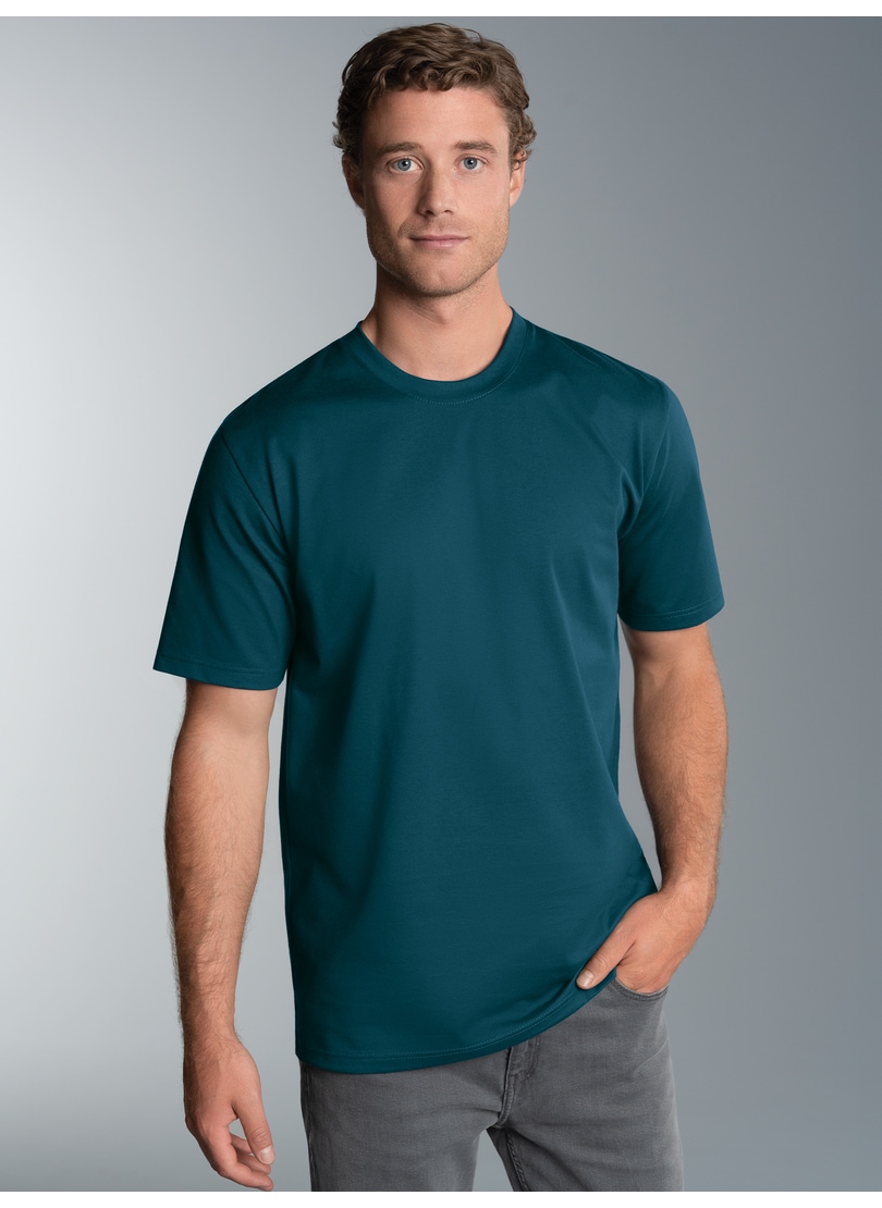 Trigema T-Shirt "TRIGEMA T-Shirt DELUXE Baumwolle" 1 Stk. tlg. günstig online kaufen