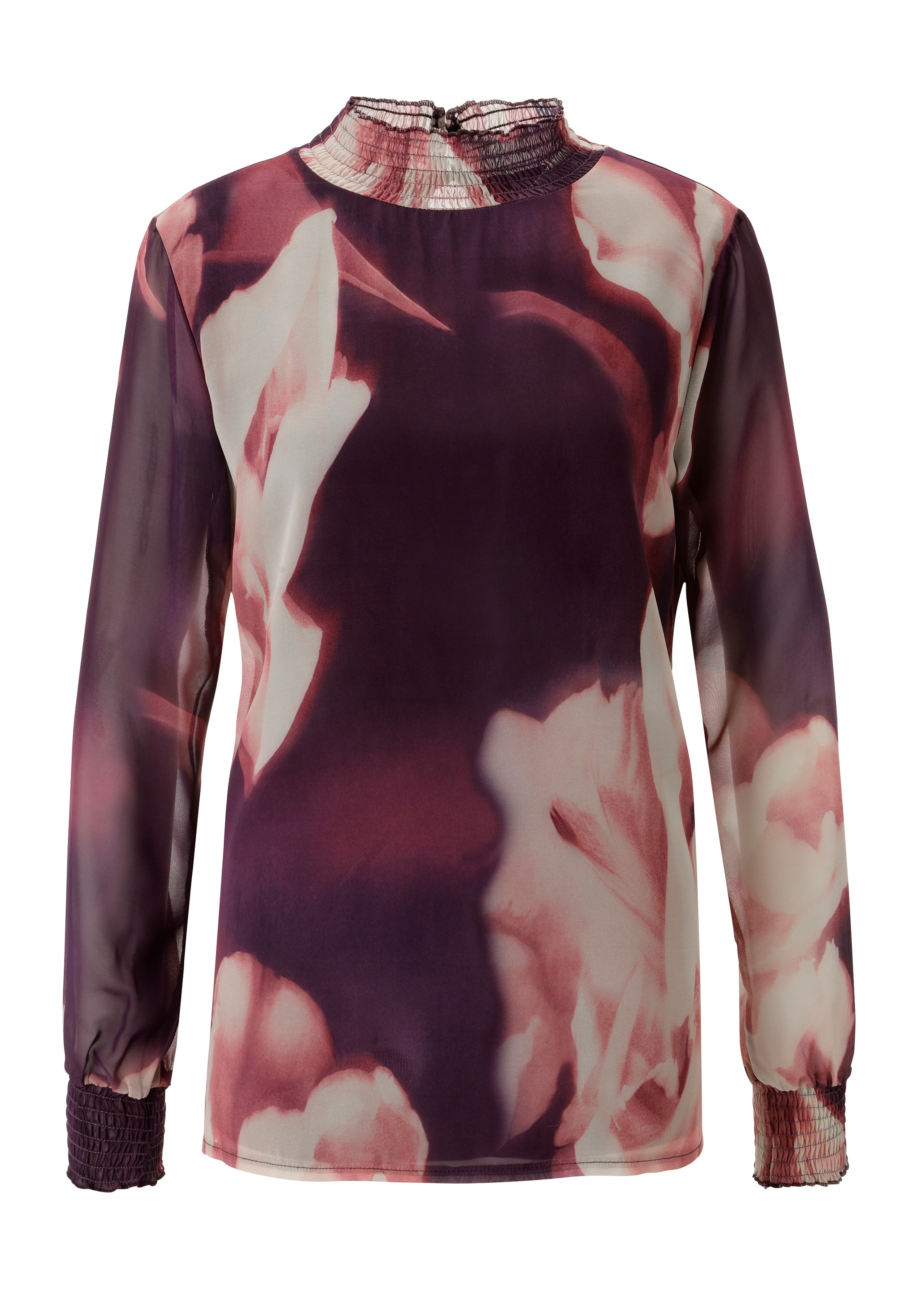 Aniston SELECTED Chiffonbluse, mit modernen, fantasievollen Batik-Blütendruck - NEUE KOLLEKTION