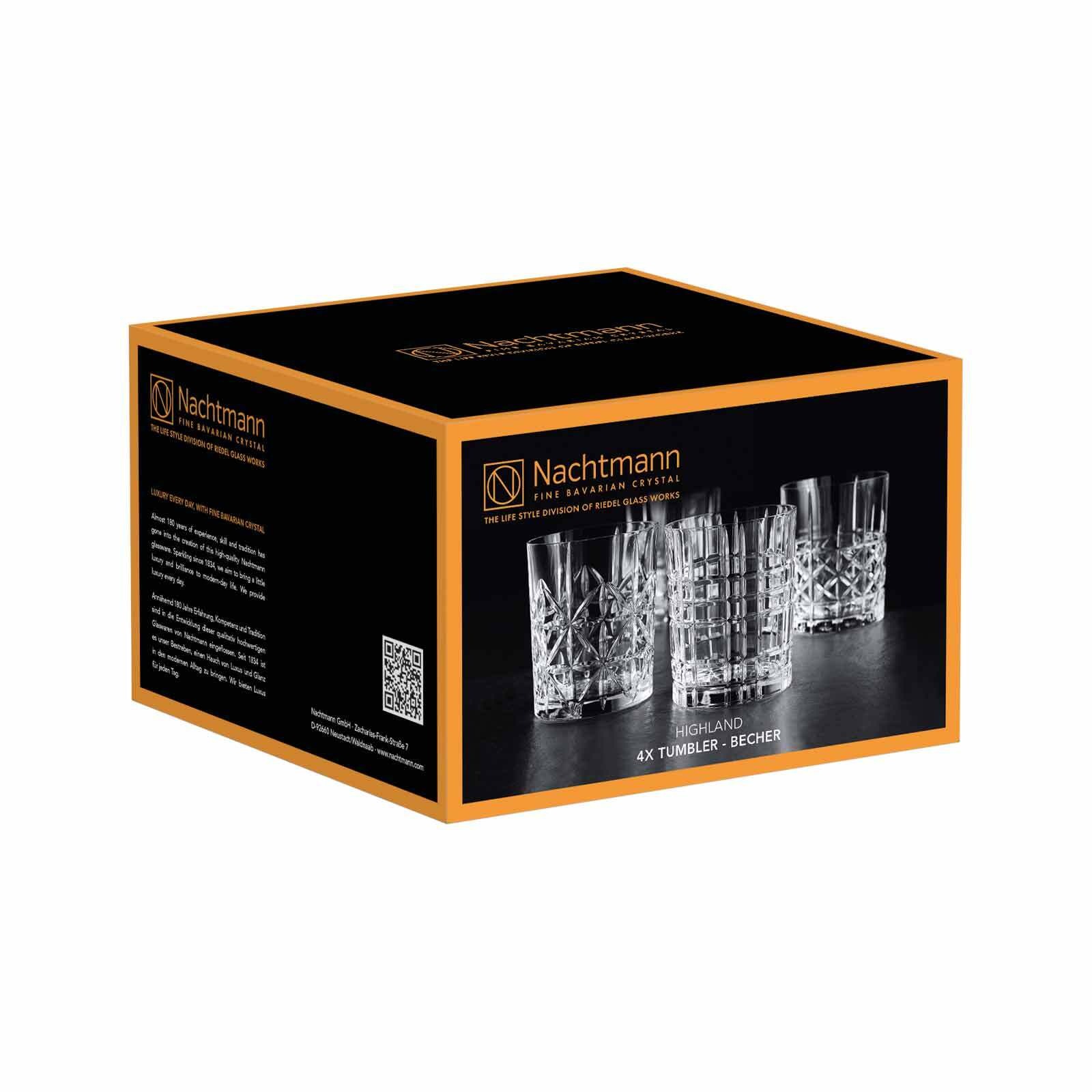 Nachtmann Whiskyglas »Whiskygläser Highland 345 ml 4er Set transparent«