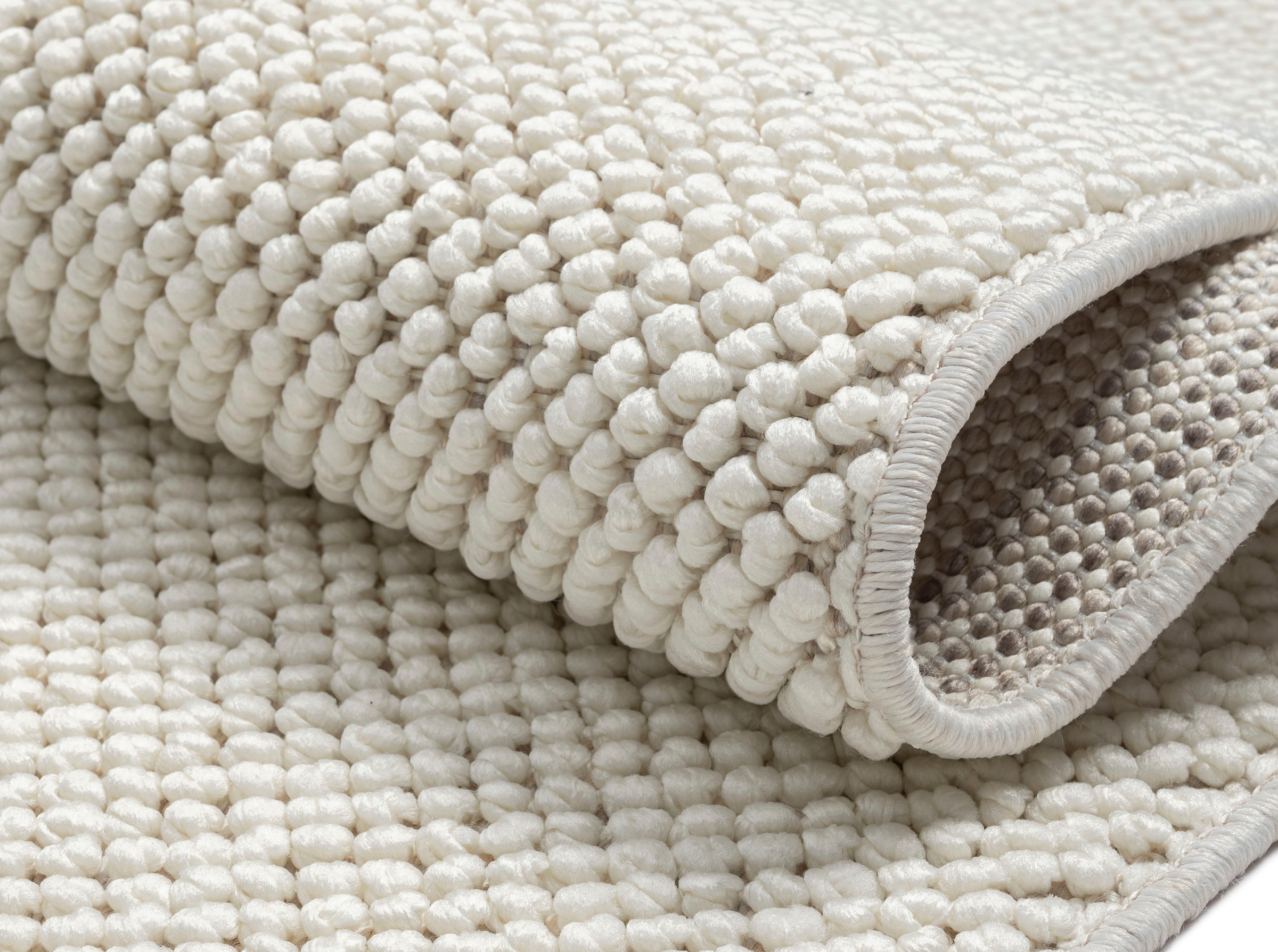 Myflair Möbel & Accessoires Teppich »Ava«, rechteckig, 7 mm Höhe, Uni Farben, meliert, Sisal-Optik, auch in rund erhältlich, mit Fransen