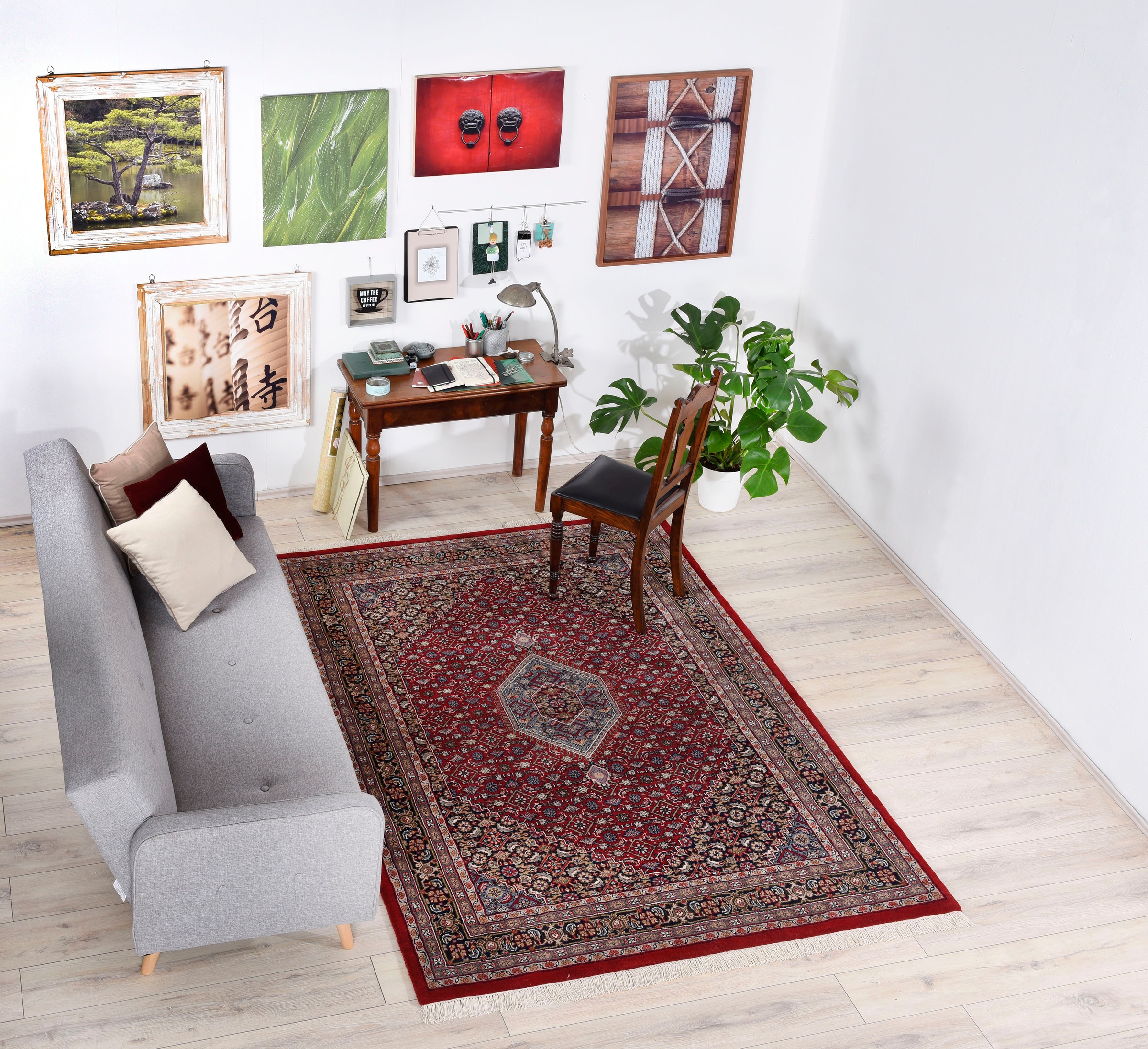 THEKO Orientteppich "Benares Bidjar" rechteckig 12 mm Höhe reine Wolle, han günstig online kaufen