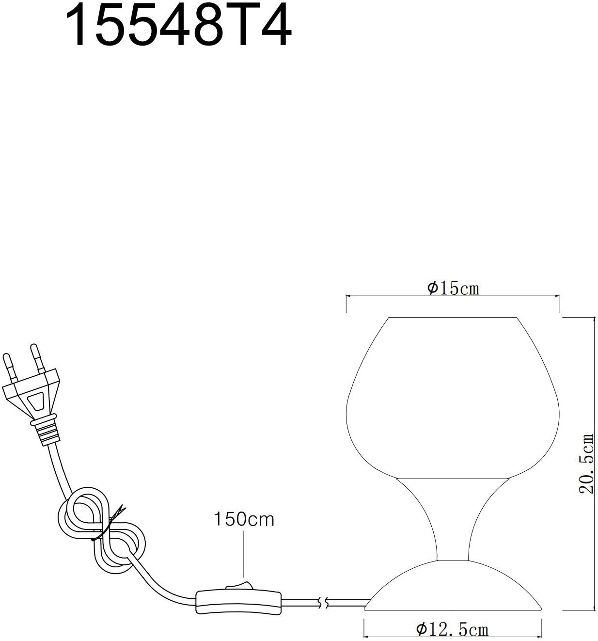 GLOBO LIGHTING Tischleuchte »MAXY«, Leuchtmittel E27 | ohne Leuchtmittel, Tischlampe/Glas grün/modern/Wohnzimmer/Schlafzimmer
