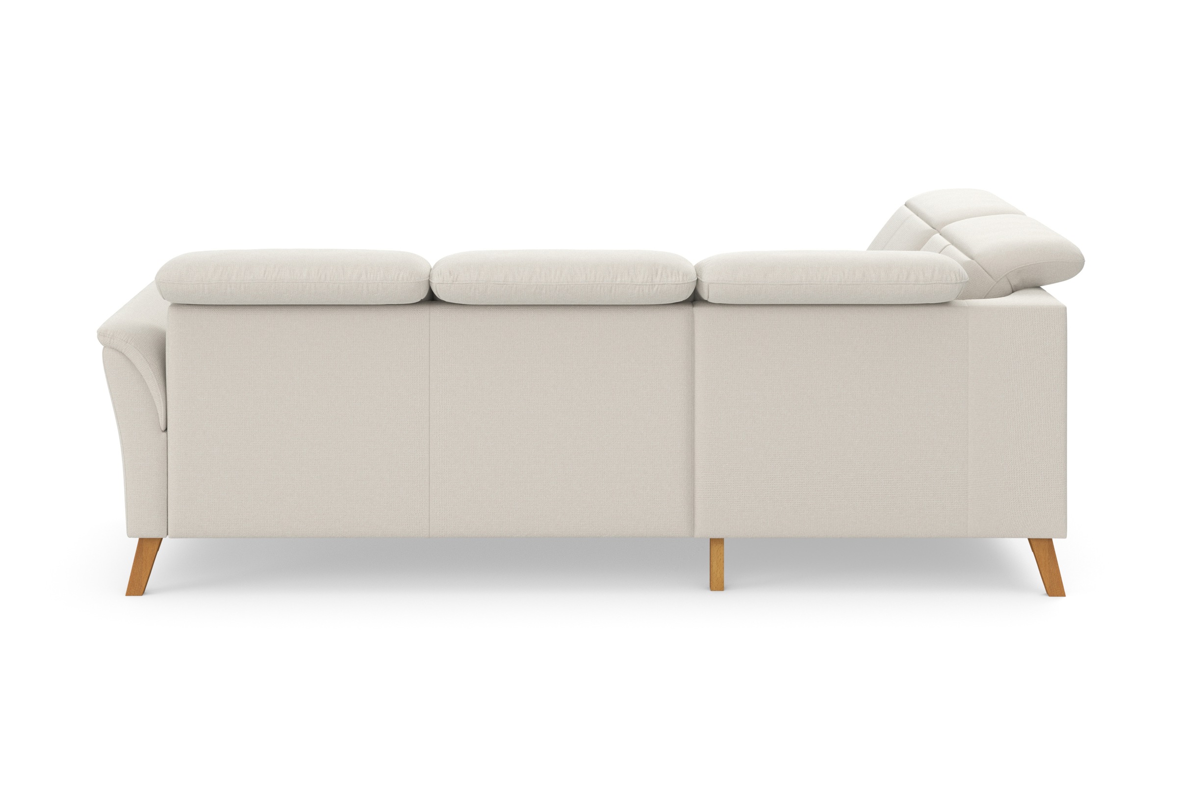 Ecksofa SIT & MORE "Romero L-Form", beige (creme), B:250cm H:91cm T:220cm, 90% Polyester 10%Polyamid, Sofas, Ecksofa, wahlweise mit oder ohne TV-Funktion, Bettfunktion, Bettkasten 6
