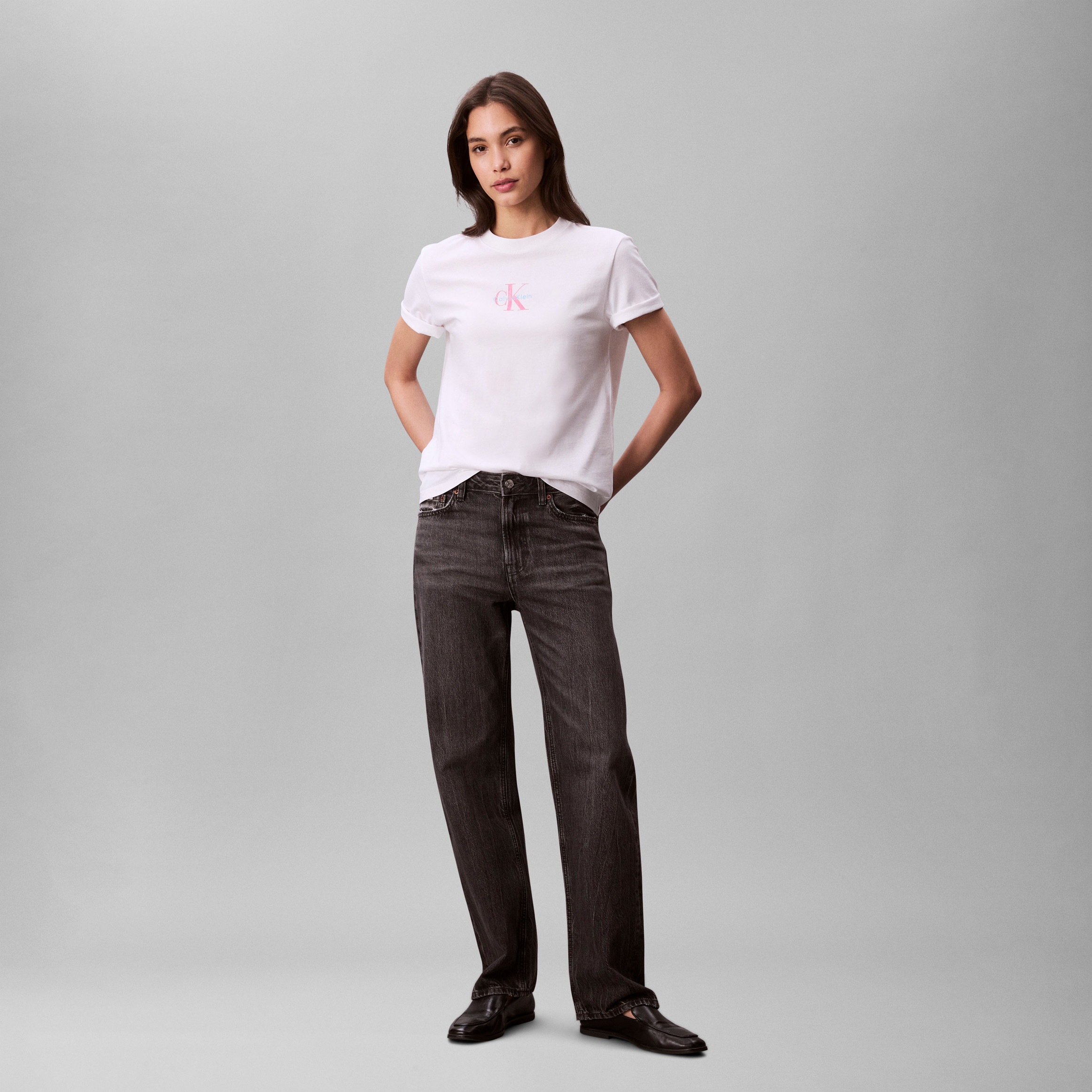 Thumbnail - Calvin Klein Jeans Kurzarmshirt "SS 20s CLASSIC LOGO TEE" Mit Glitzer-Logo