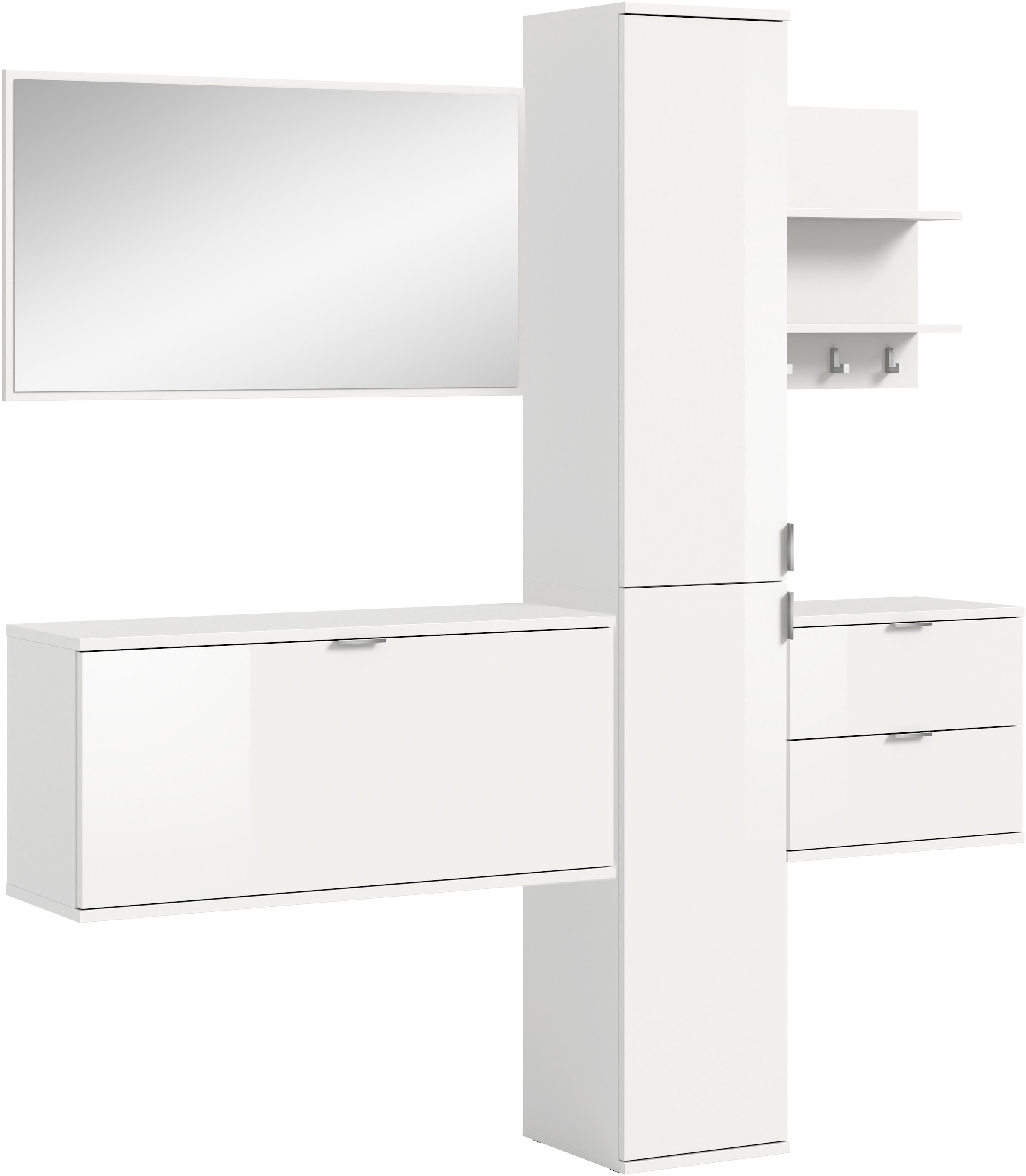 INOSIGN Garderoben-Set, (5 St.), Trondheim, Garderobenset 5-tlg., Breite 17 günstig online kaufen