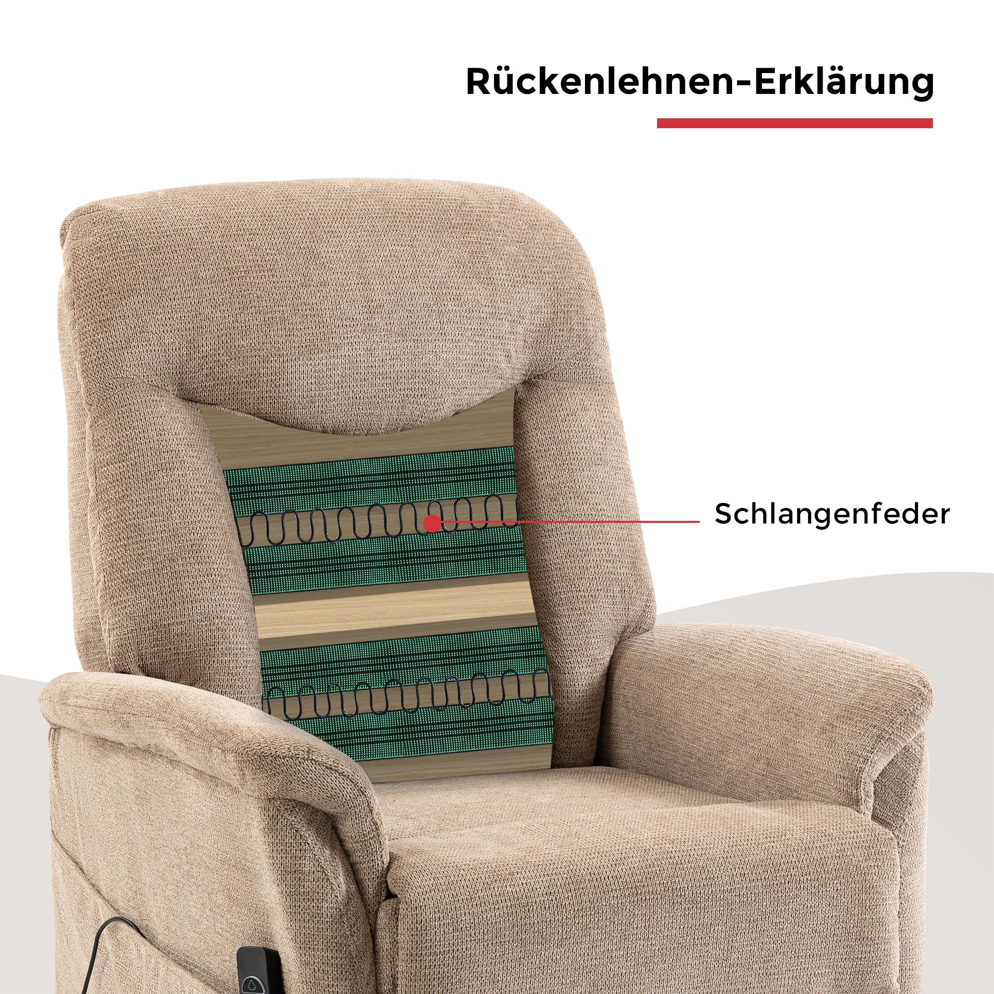 Duo Collection TV-Sessel »Gandia XXL« 150 kg belastbar, Stahlwellenunterfederung