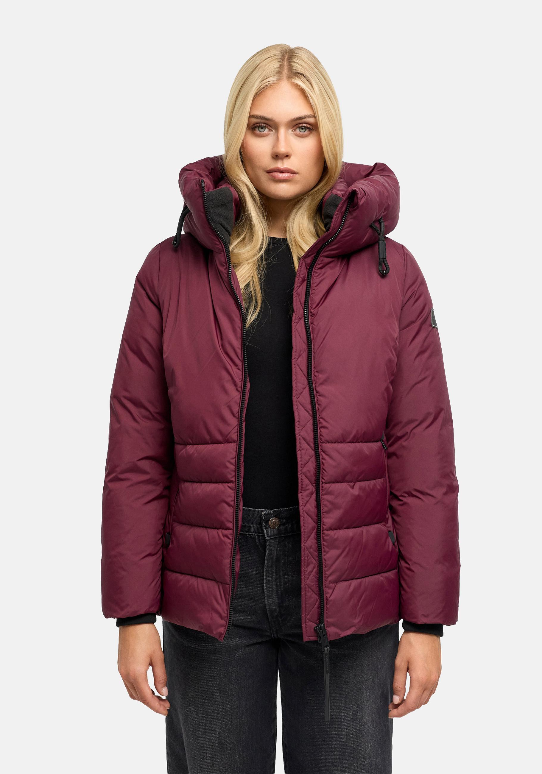 Navahoo Outdoorjacke "Waldengel XIV" mit Kapuze Damen Winter Steppjacke mit Kapuze und Kordelzug