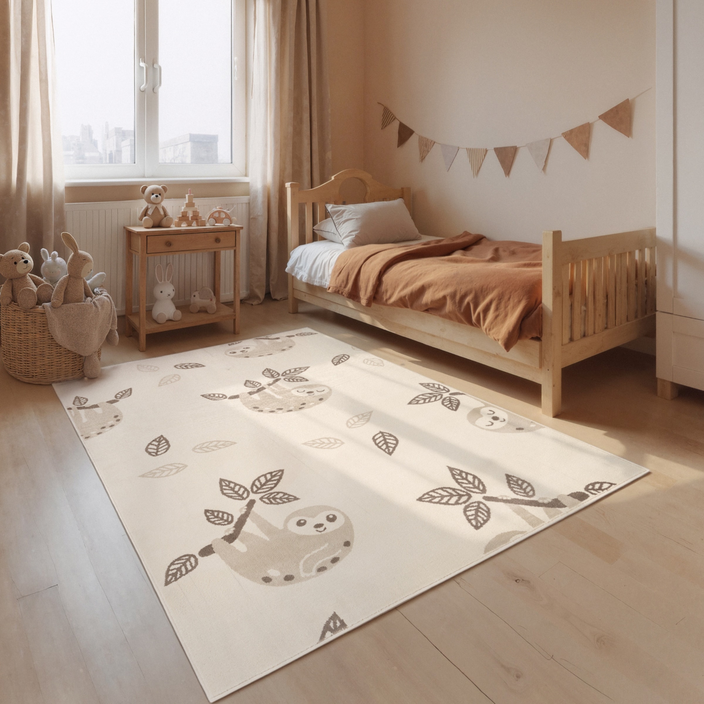 Kinderteppich HANSE HOME "Relaxio", creme multifarben, B:200cm H:10mm L:290cm, Polypropylen, Teppiche, Kinderteppich, Pflegeleicht, Weich, Kinderzimmer, Spielteppich, Spielunterlage