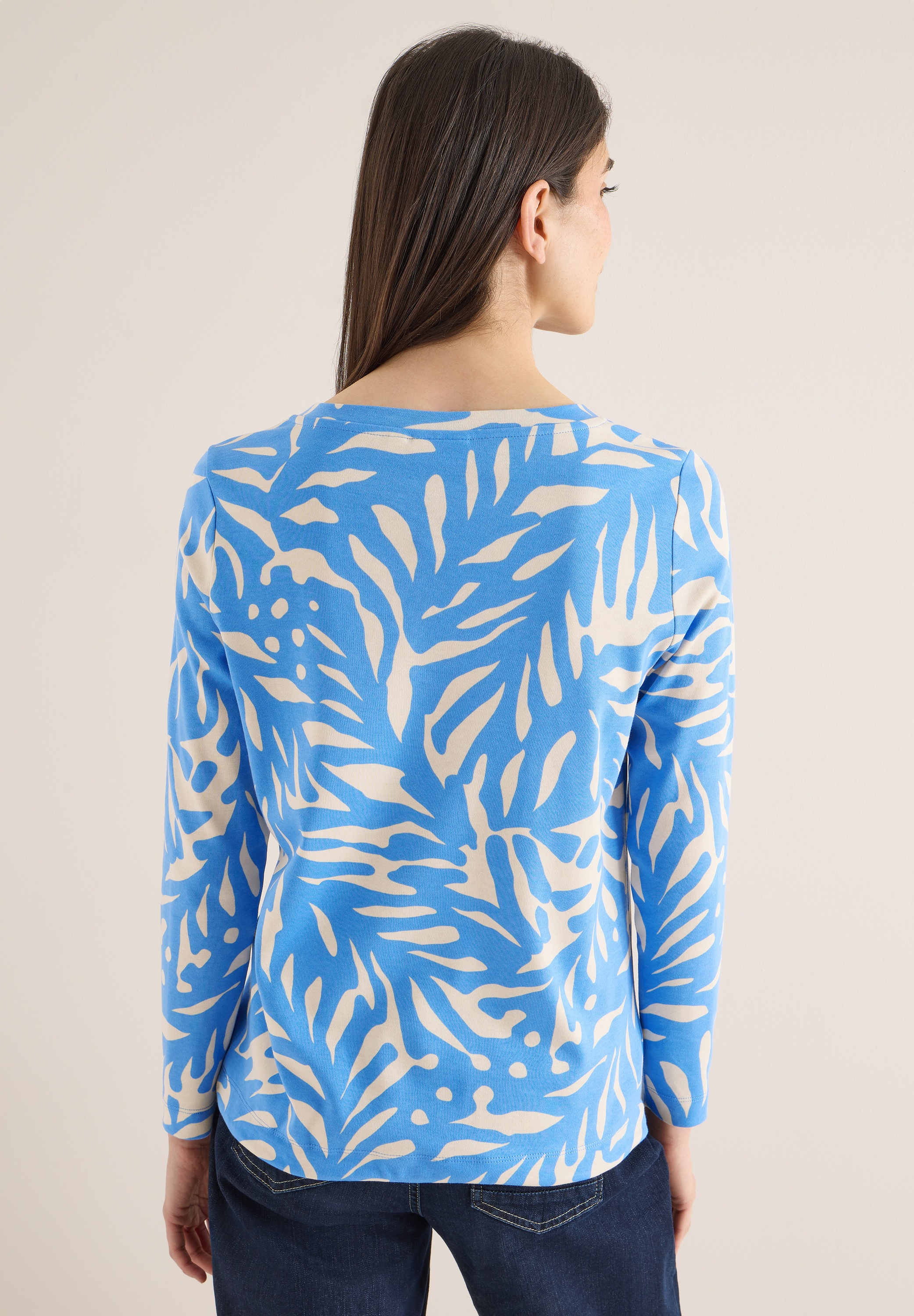 Cecil Langarmshirt aus reiner Baumwolle günstig online kaufen