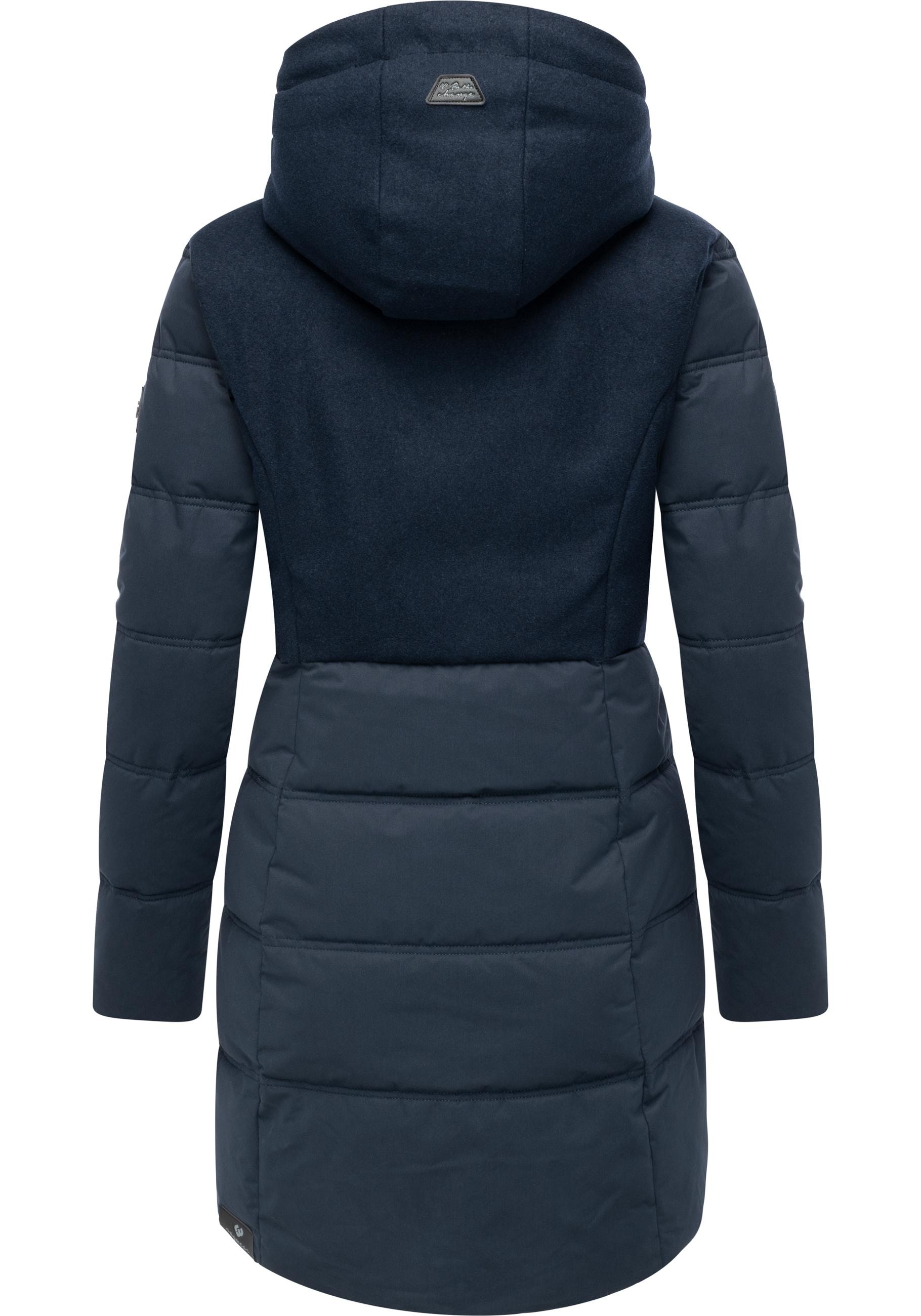 Ragwear Winterjacke »Ashani Block Intl.«, mit Kapuze, stylischer Winterparka mit gefütterter Kapuze