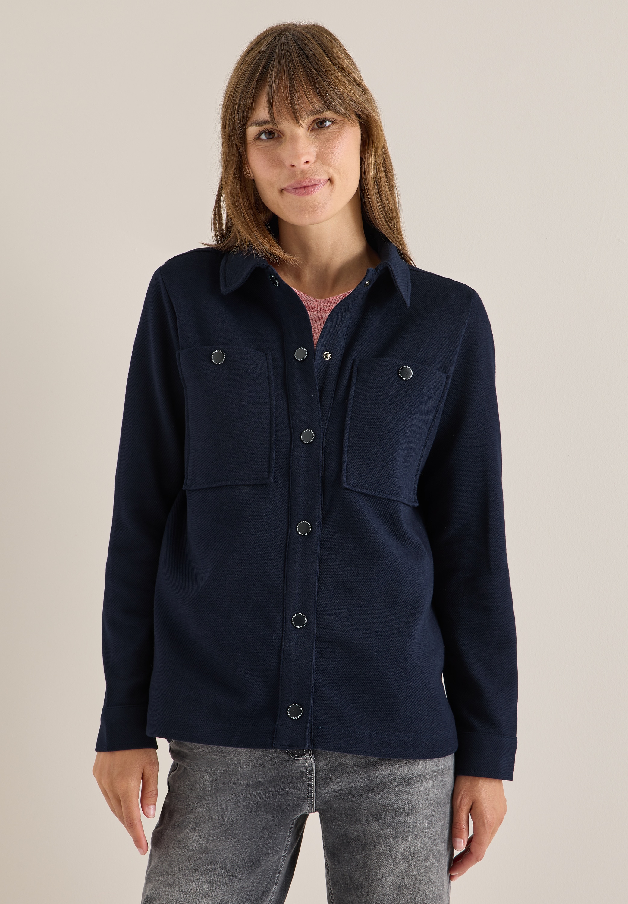 Cecil Kurzjacke ohne Kapuze mit Strick-Struktur günstig online kaufen