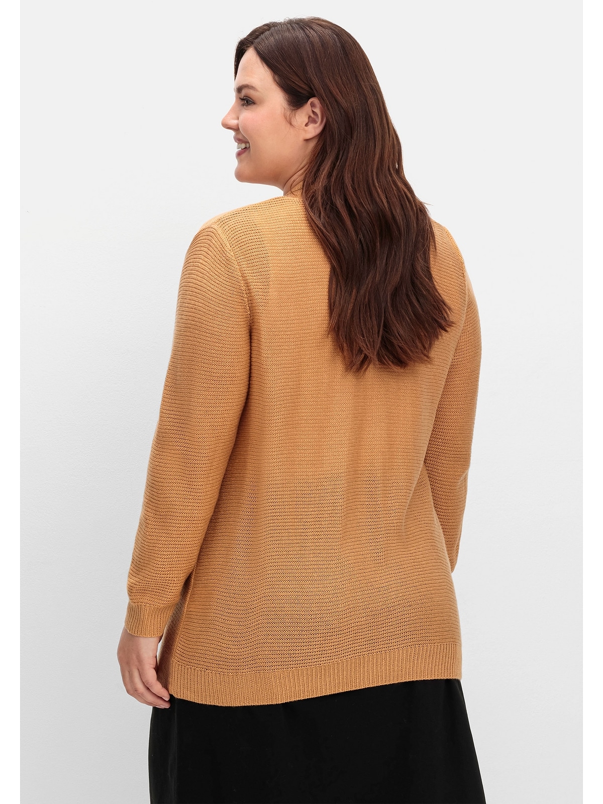 Sheego Strickjacke »Große Größen«, im Linksstrickmuster