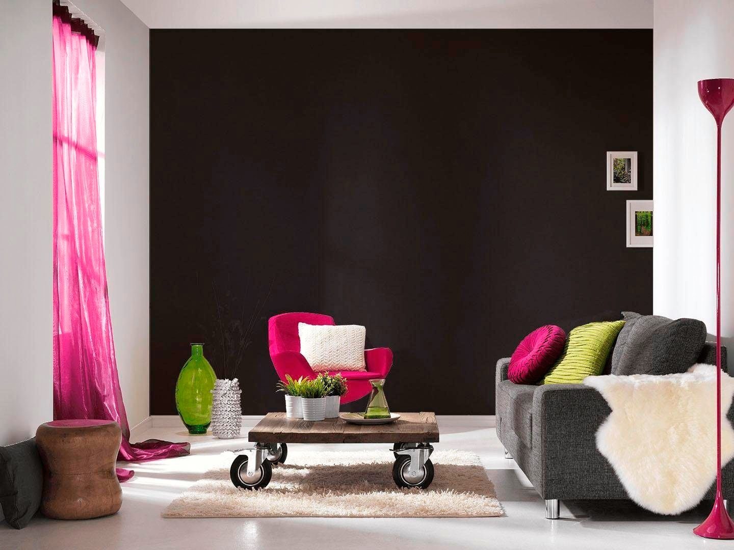 living walls Vliestapete »Metropolitan Stories Lola Paris«, uni-einfarbig-unifarben, Uni Tapete einfarbig Tapeten Wohnzimmer Schlafzimmer Küche modern Büro