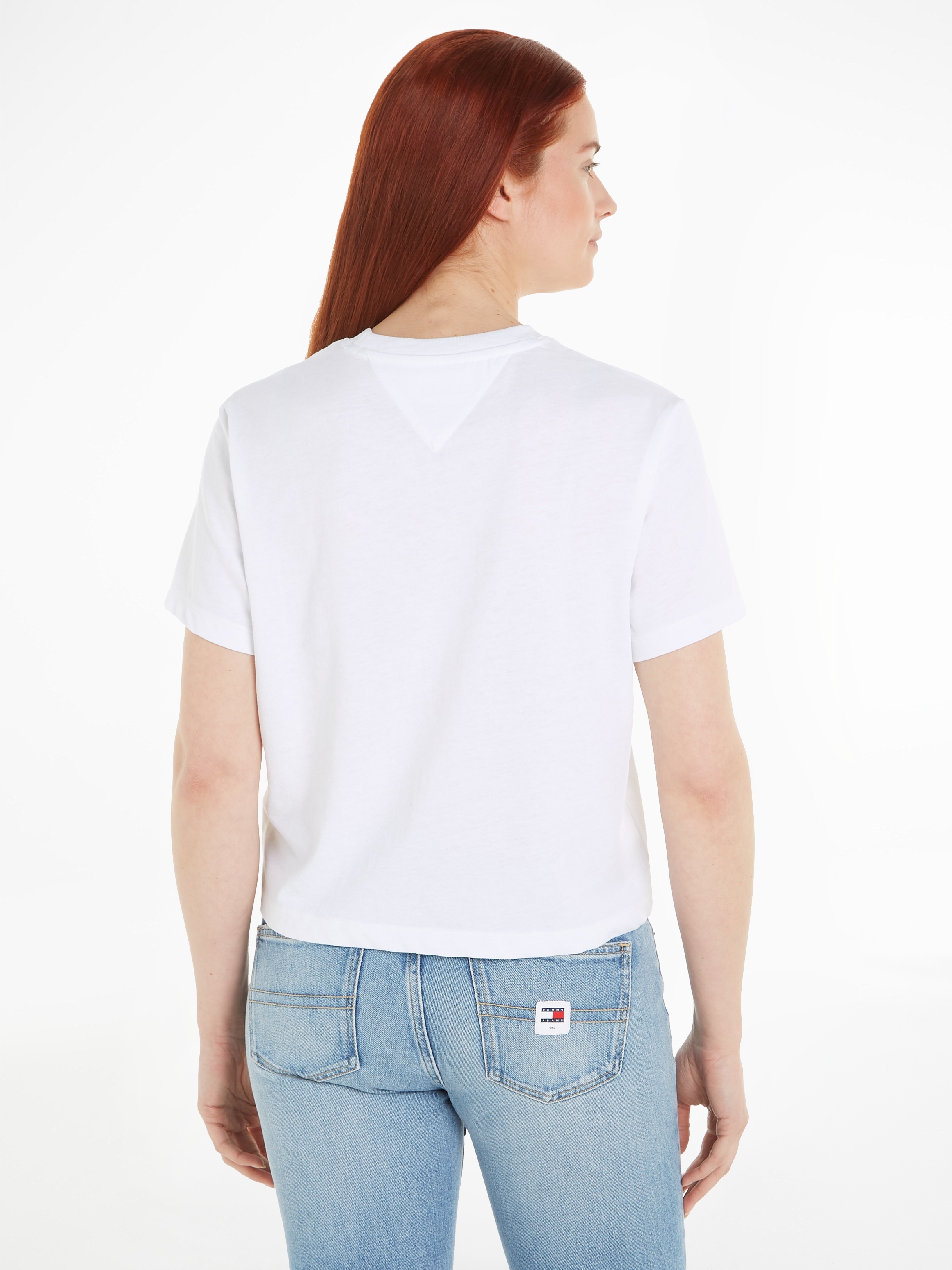 Tommy Jeans T-Shirt »TJW BXY BADGE TEE EXT«, mit Logostickerei